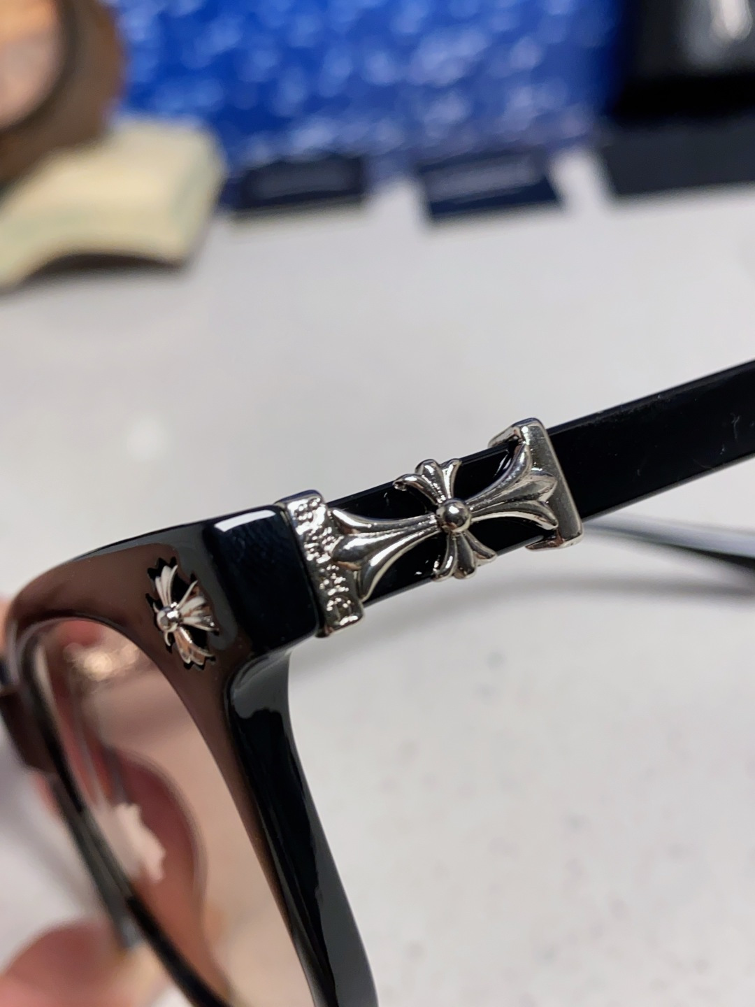  Chrome Hearts克罗心 2025新板材方形太阳眼镜女圆脸COX UCKER 时尚遮阳墨镜男网