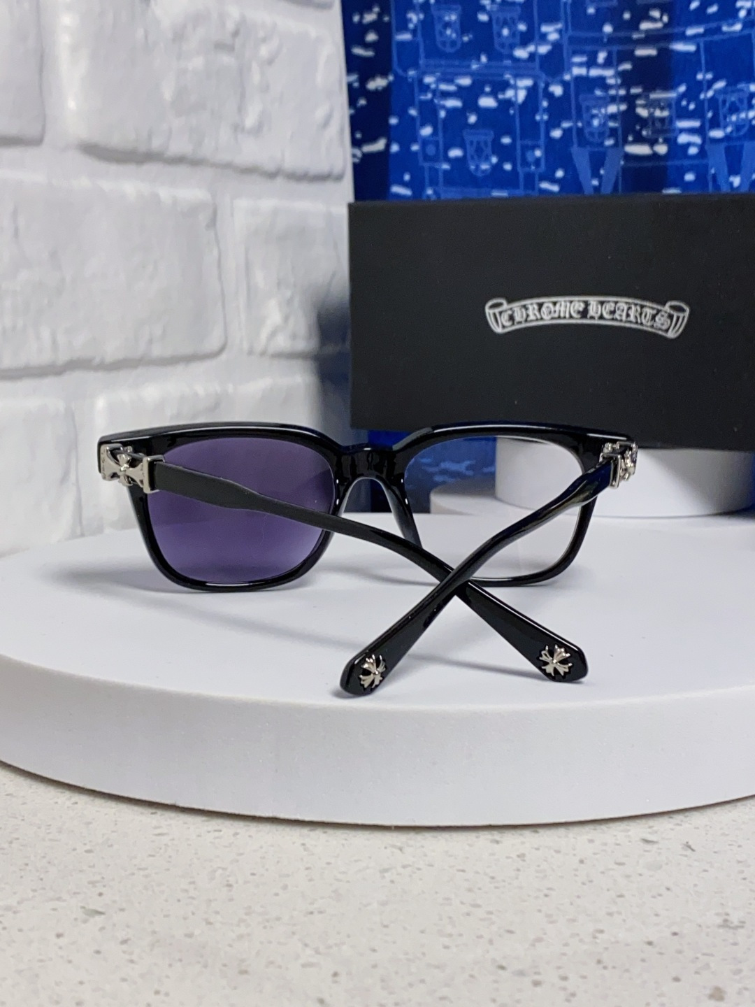  Chrome Hearts克罗心 2025新板材方形太阳眼镜女圆脸COX UCKER 时尚遮阳墨镜男网