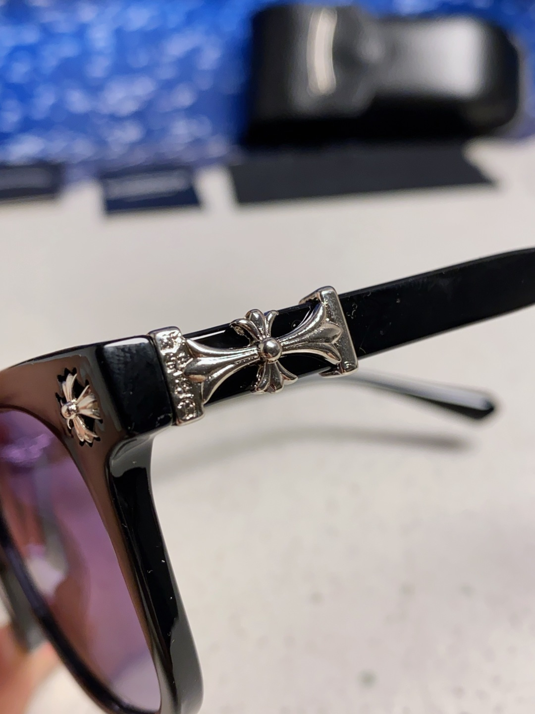  Chrome Hearts克罗心 2025新板材方形太阳眼镜女圆脸COX UCKER 时尚遮阳墨镜男网