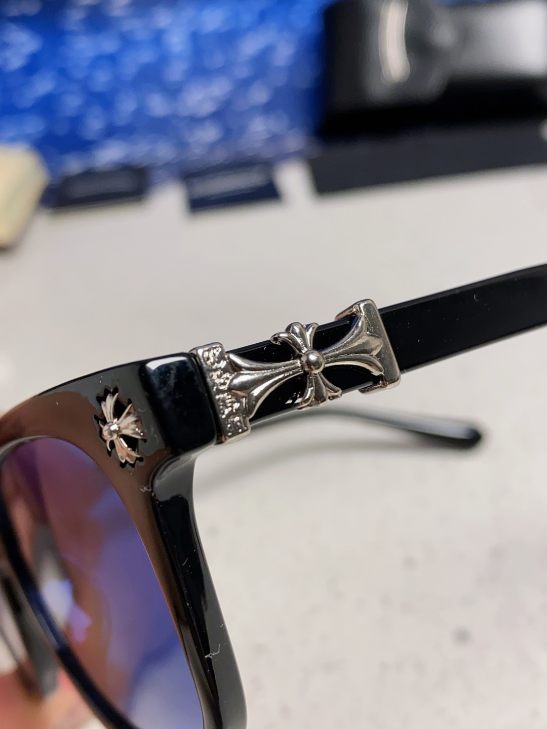  Chrome Hearts克罗心 2025新板材方形太阳眼镜女圆脸COX UCKER 时尚遮阳墨镜男网