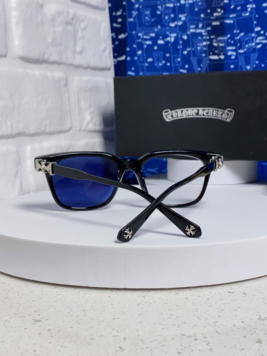  Chrome Hearts克罗心 2025新板材方形太阳眼镜女圆脸COX UCKER 时尚遮阳墨镜男网