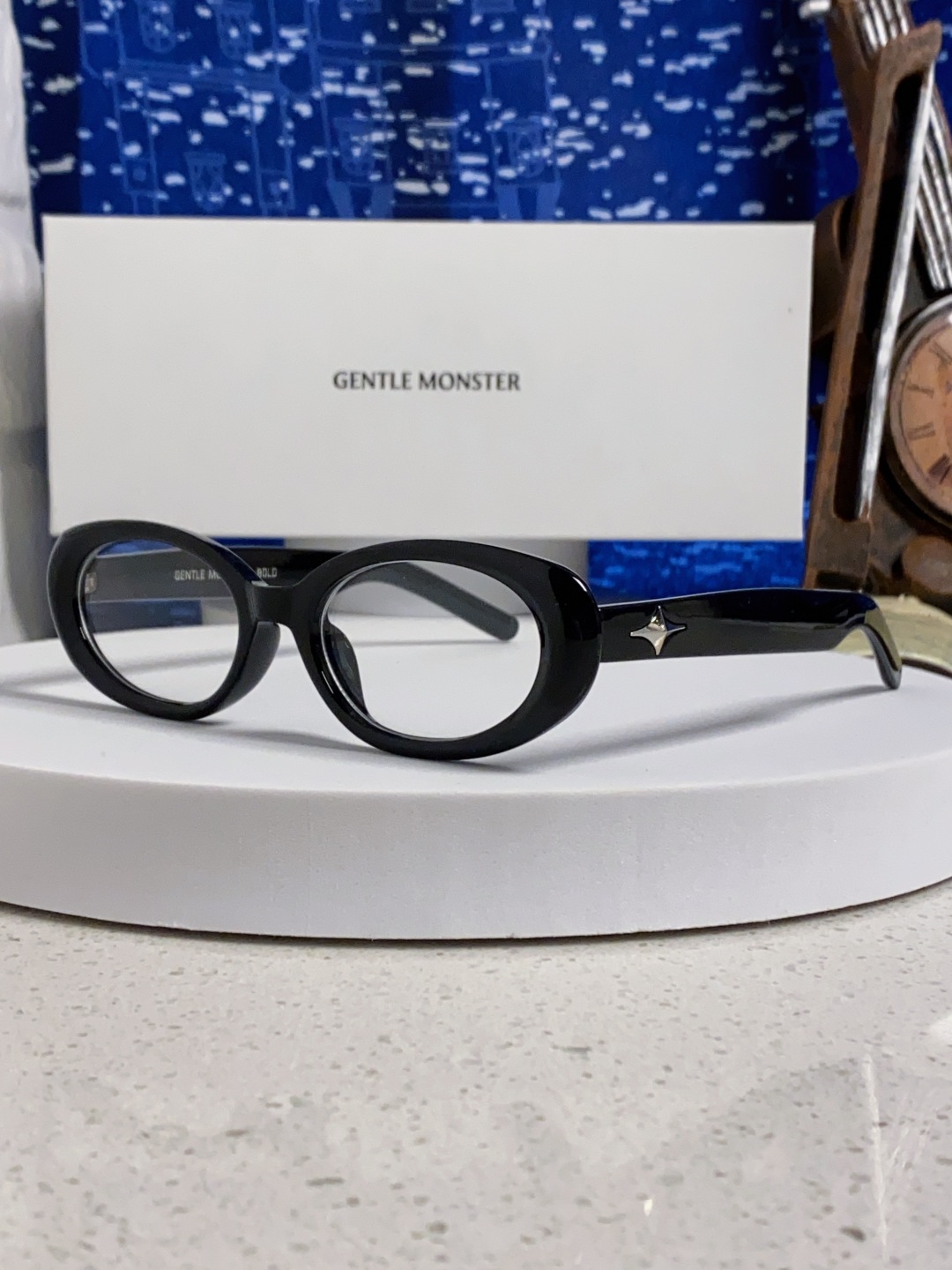 Gentle Moster(GM) 2025新款椭圆形 墨镜女高级感ins潮 网红款小框遮阳凹造型防紫外