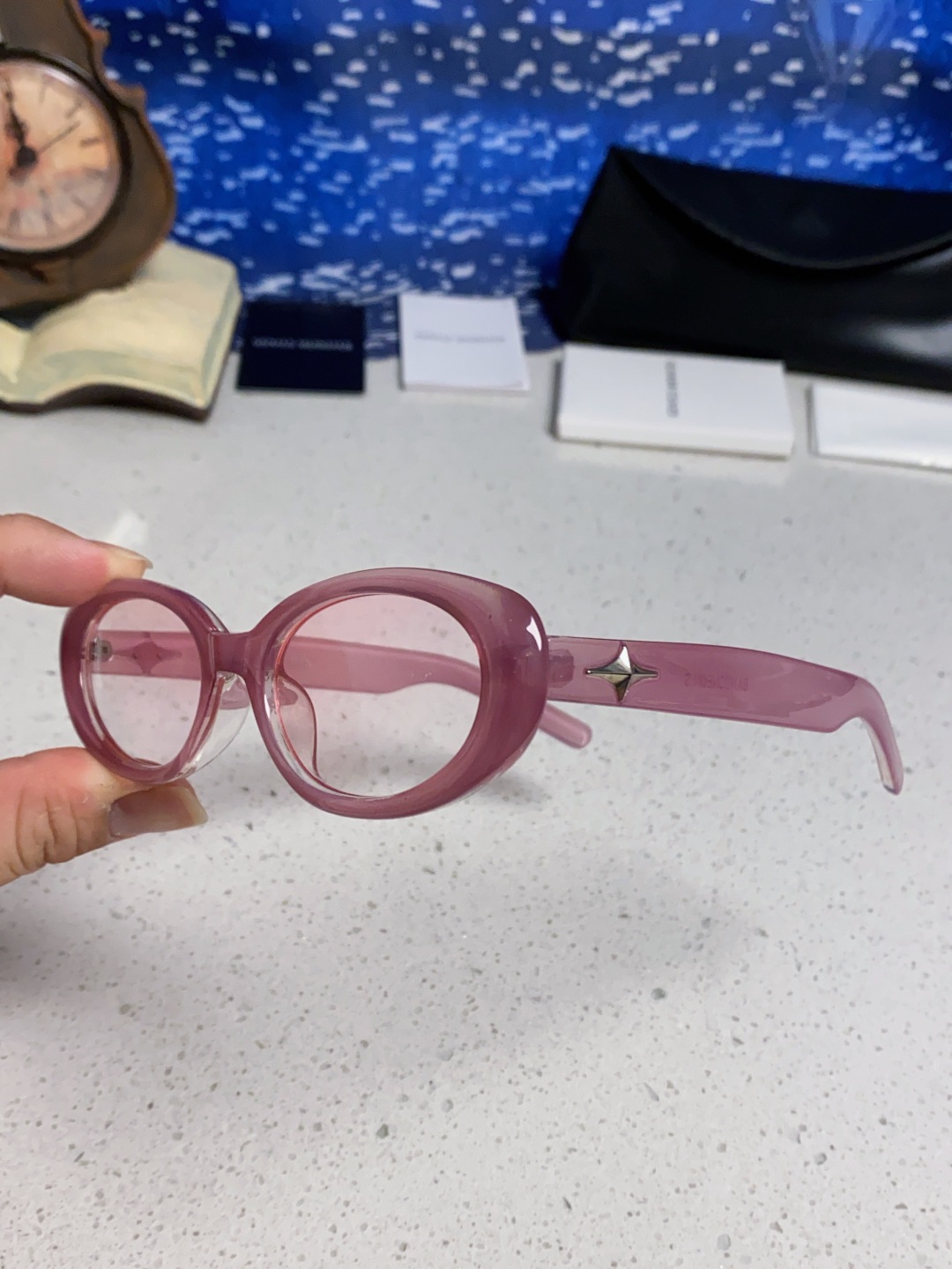 Gentle Moster(GM) 2025新款椭圆形 墨镜女高级感ins潮 网红款小框遮阳凹造型防紫外