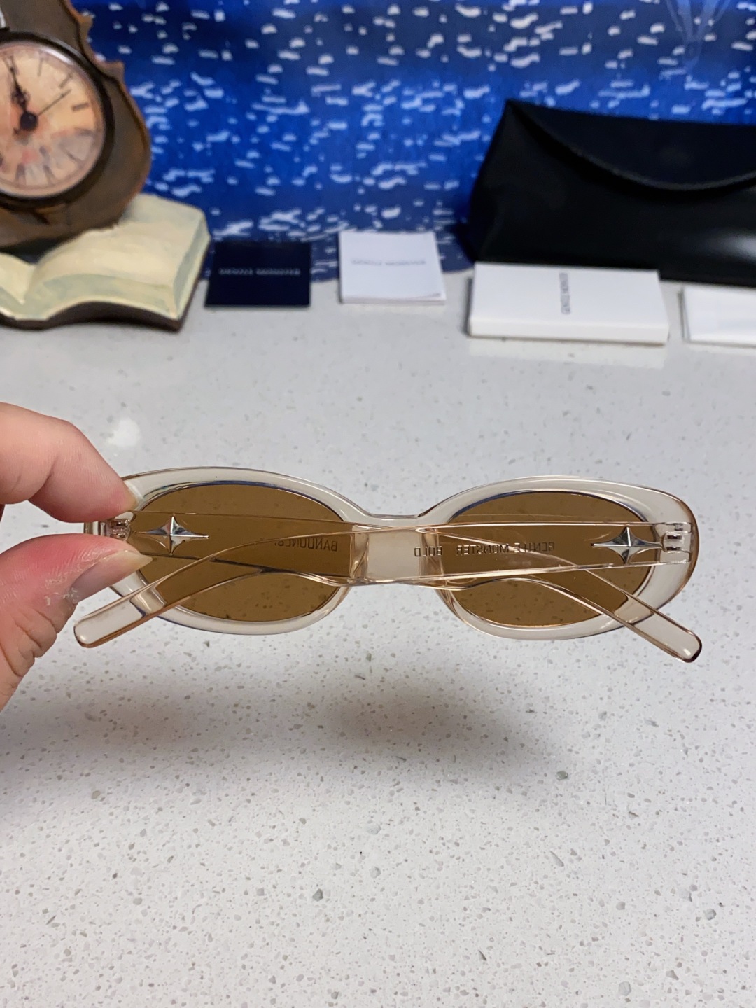 Gentle Moster(GM) 2025新款椭圆形 墨镜女高级感ins潮 网红款小框遮阳凹造型防紫外