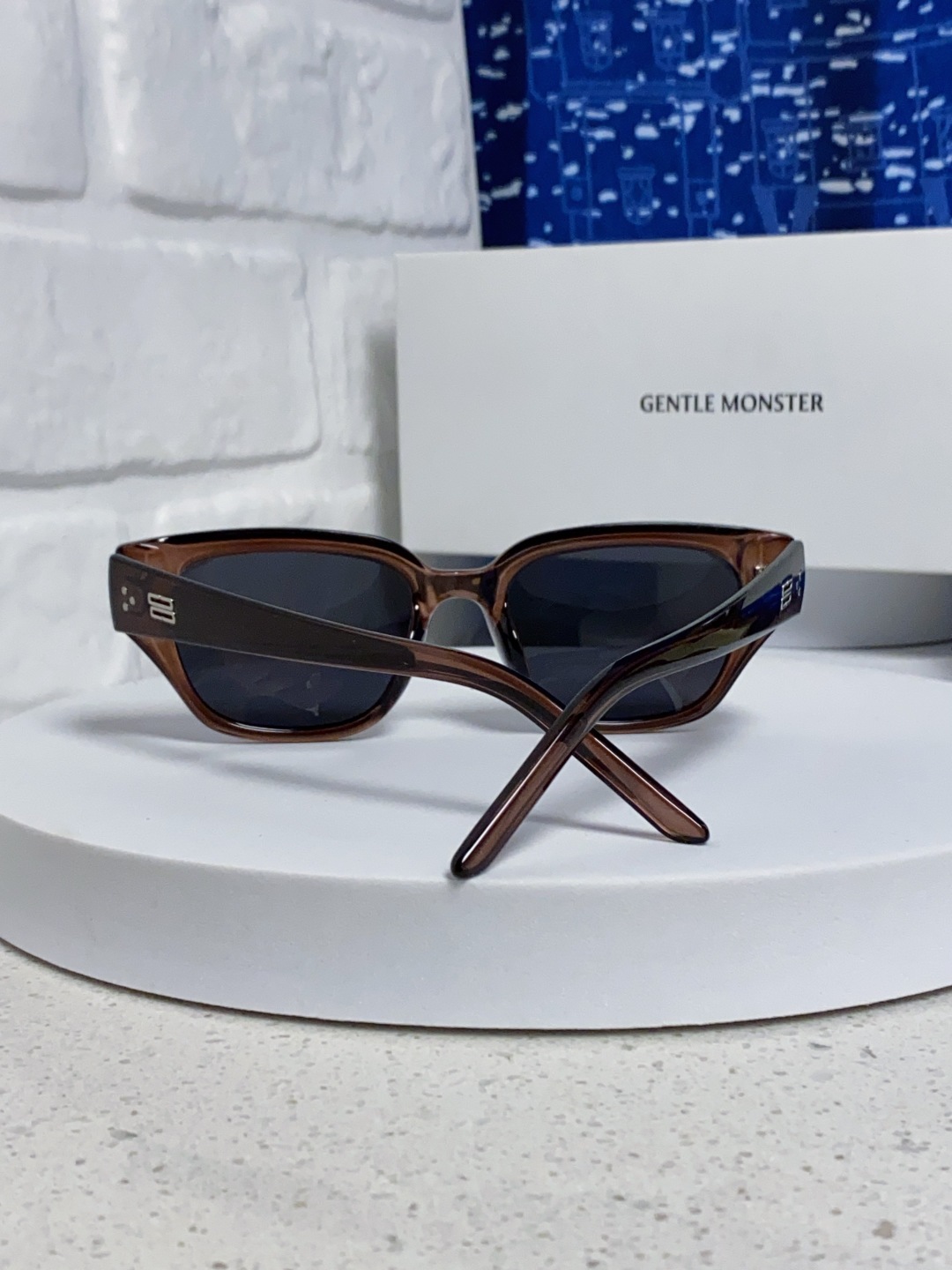 Gentle Moster(GM) 2025新款韩版时尚方框墨镜女款高级感大脸显瘦防紫外线太阳眼镜男 型