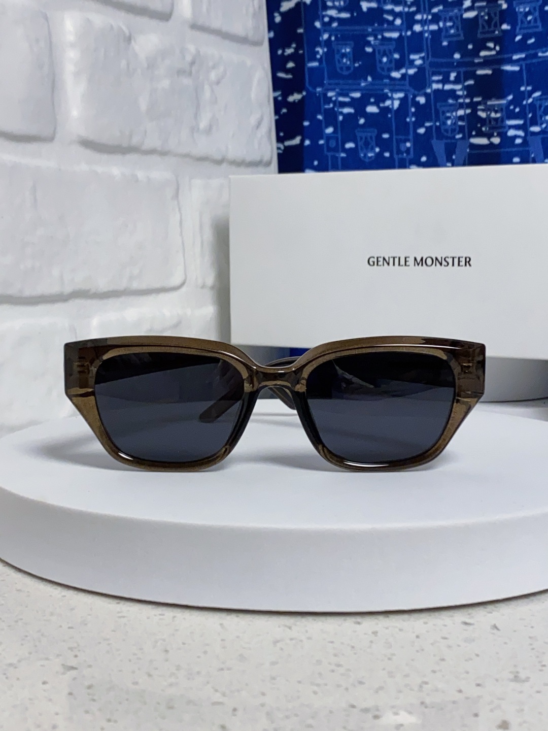 Gentle Moster(GM) 2025新款韩版时尚方框墨镜女款高级感大脸显瘦防紫外线太阳眼镜男 型