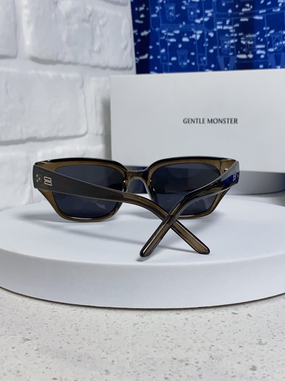 Gentle Moster(GM) 2025新款韩版时尚方框墨镜女款高级感大脸显瘦防紫外线太阳眼镜男 型