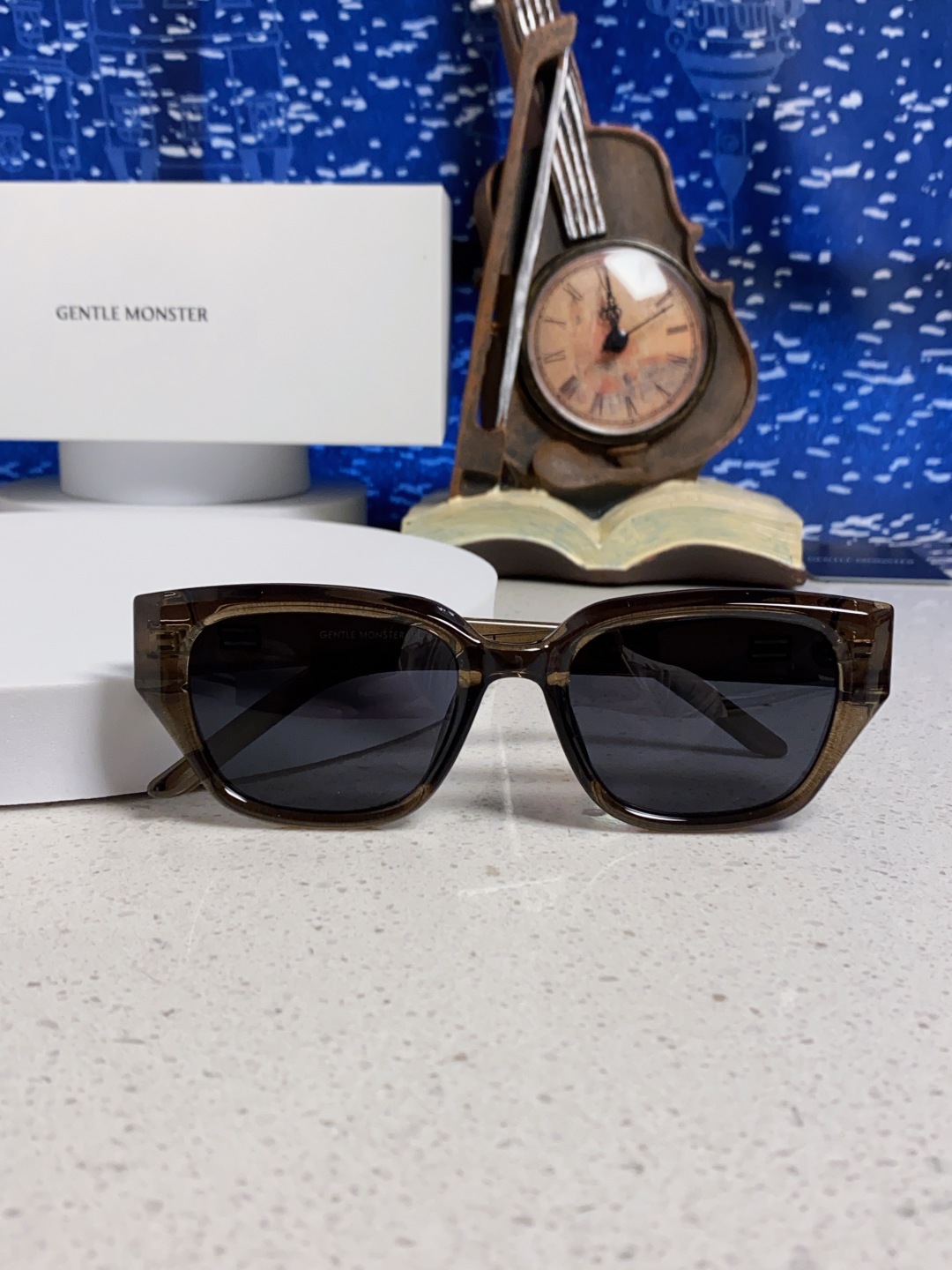 Gentle Moster(GM) 2025新款韩版时尚方框墨镜女款高级感大脸显瘦防紫外线太阳眼镜男 型