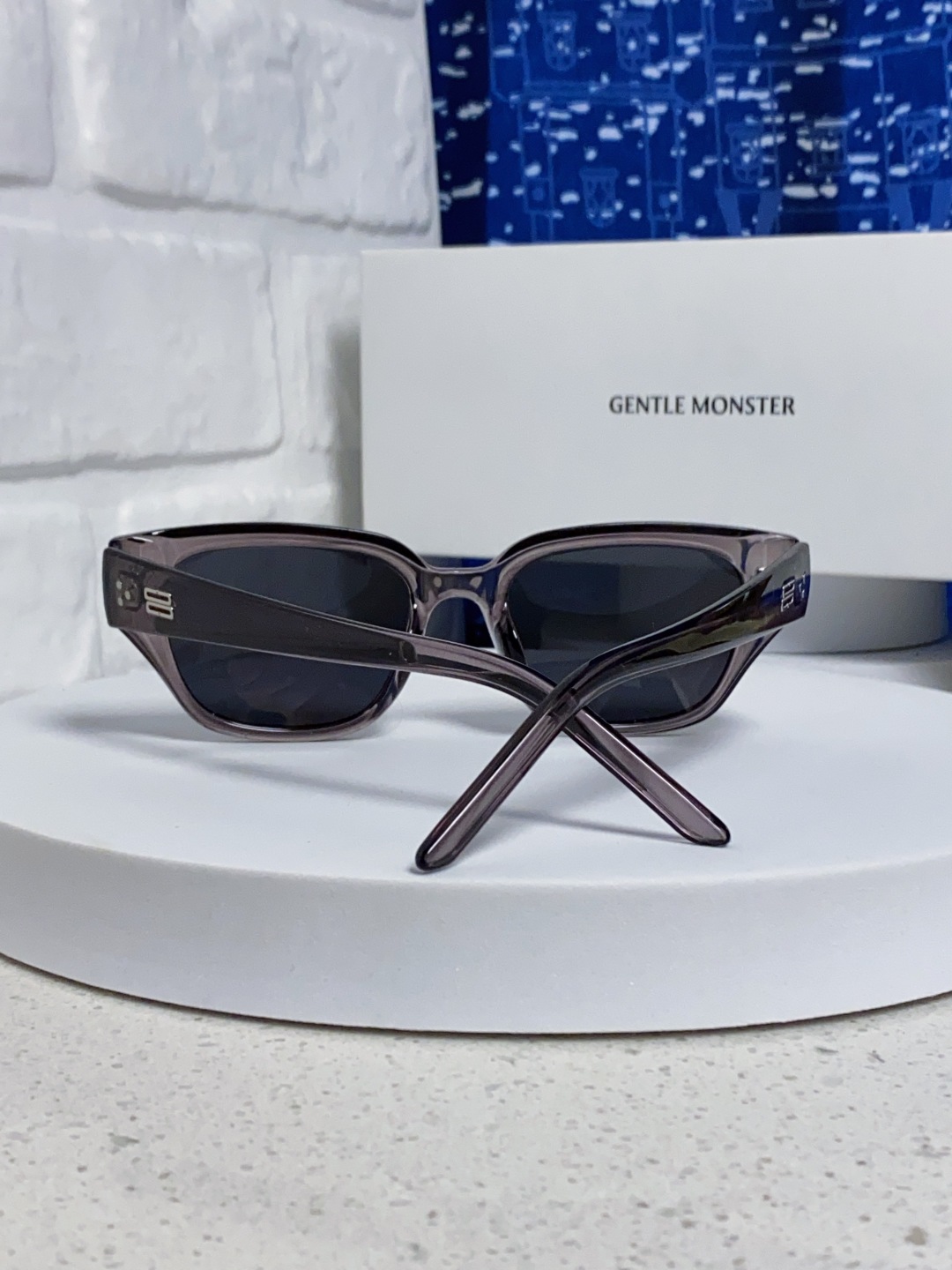 Gentle Moster(GM) 2025新款韩版时尚方框墨镜女款高级感大脸显瘦防紫外线太阳眼镜男 型