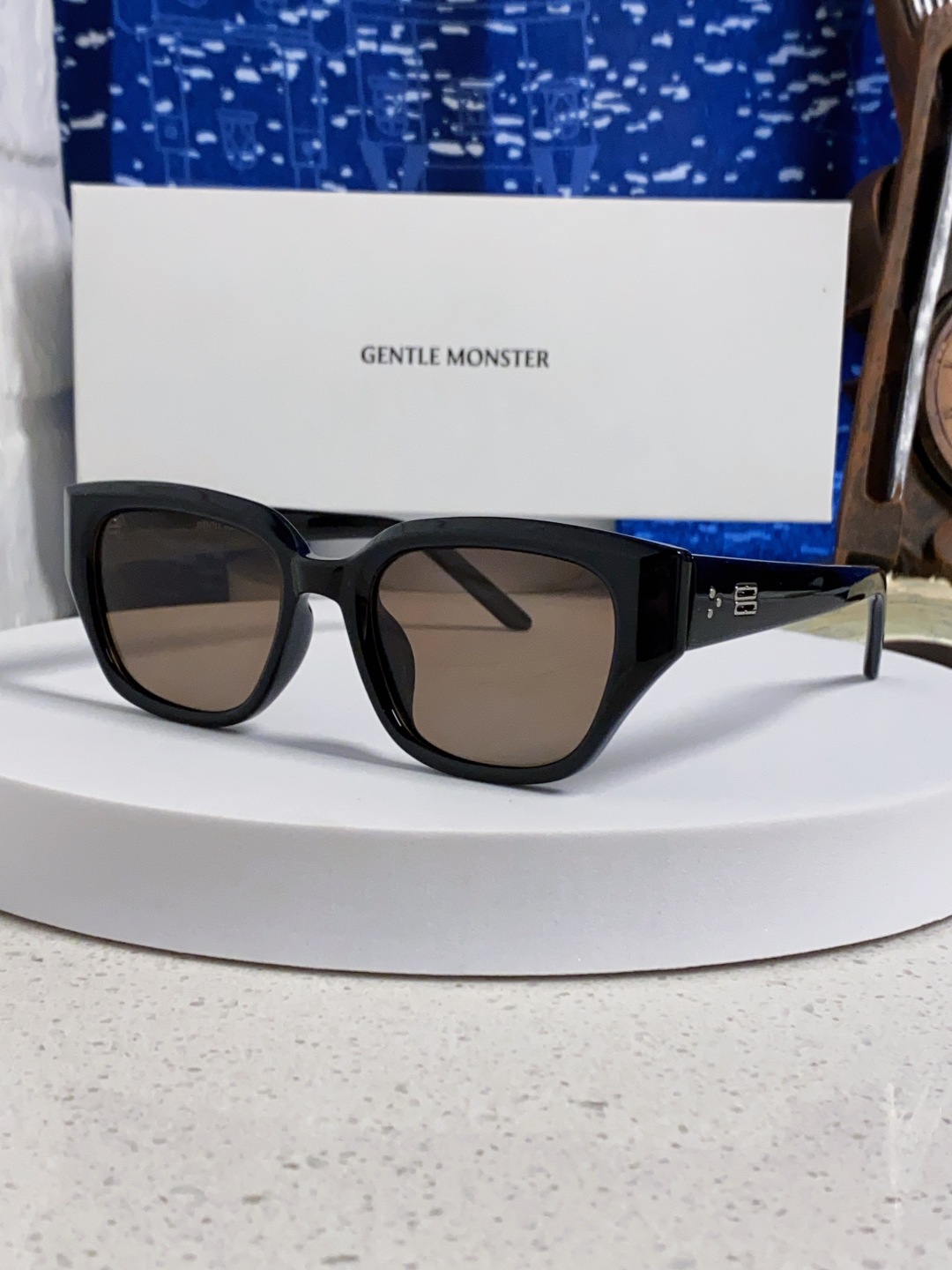 Gentle Moster(GM) 2025新款韩版时尚方框墨镜女款高级感大脸显瘦防紫外线太阳眼镜男 型