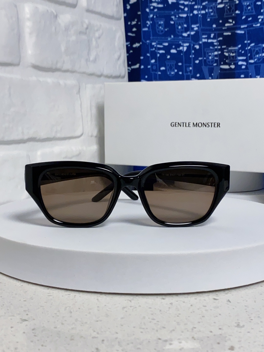 Gentle Moster(GM) 2025新款韩版时尚方框墨镜女款高级感大脸显瘦防紫外线太阳眼镜男 型