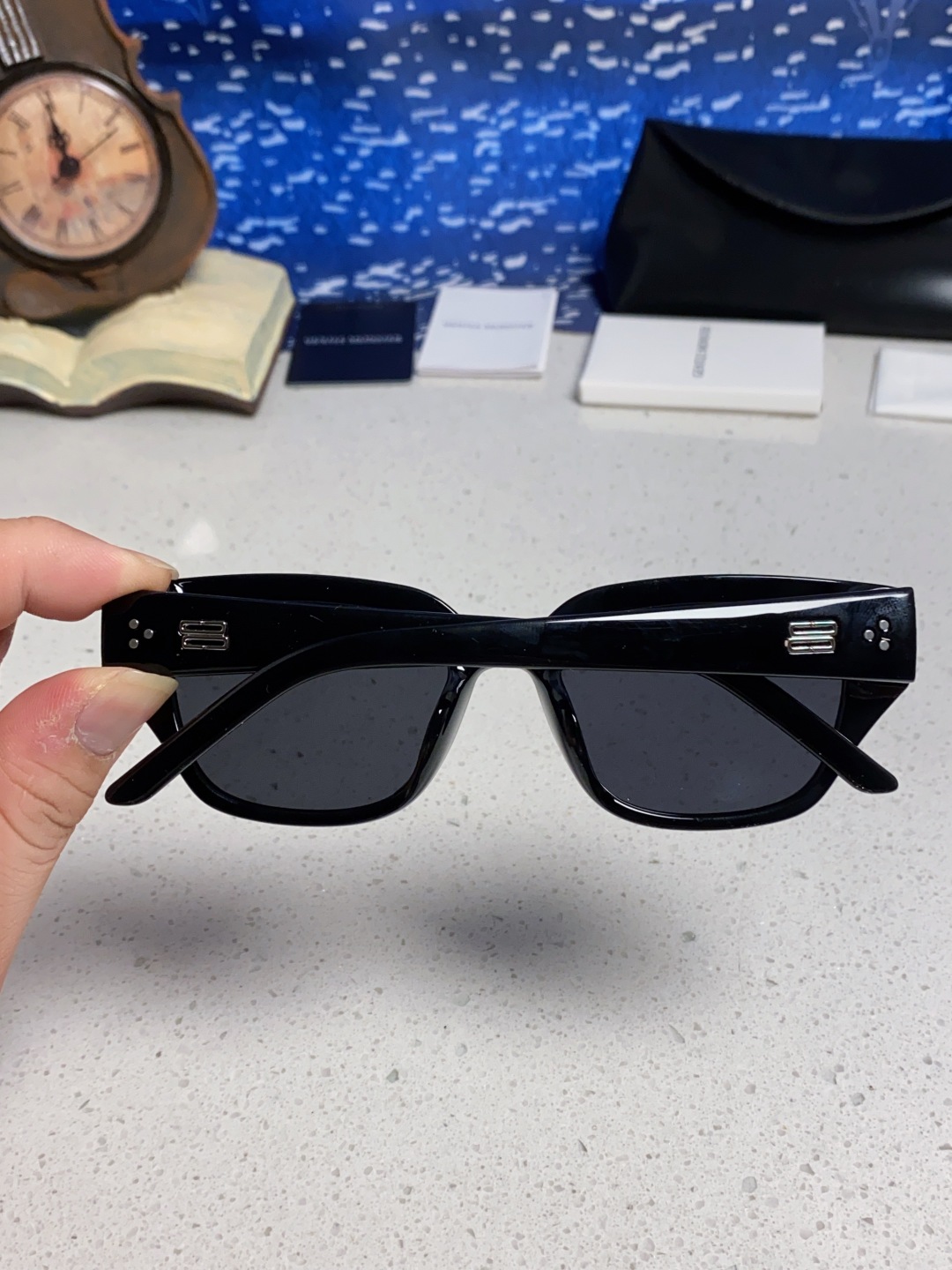 Gentle Moster(GM) 2025新款韩版时尚方框墨镜女款高级感大脸显瘦防紫外线太阳眼镜男 型