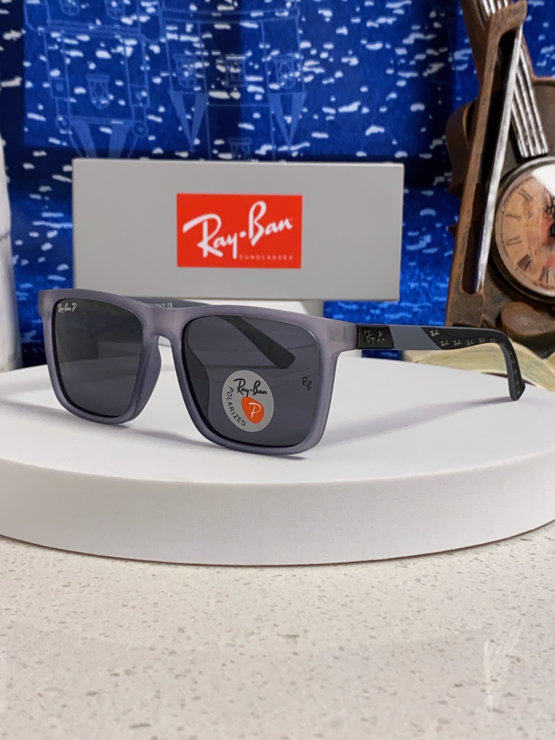 RayBan雷朋 2025新款太阳镜方形时尚复古男士开车防晒墨镜 RB69030 Size:60口15-