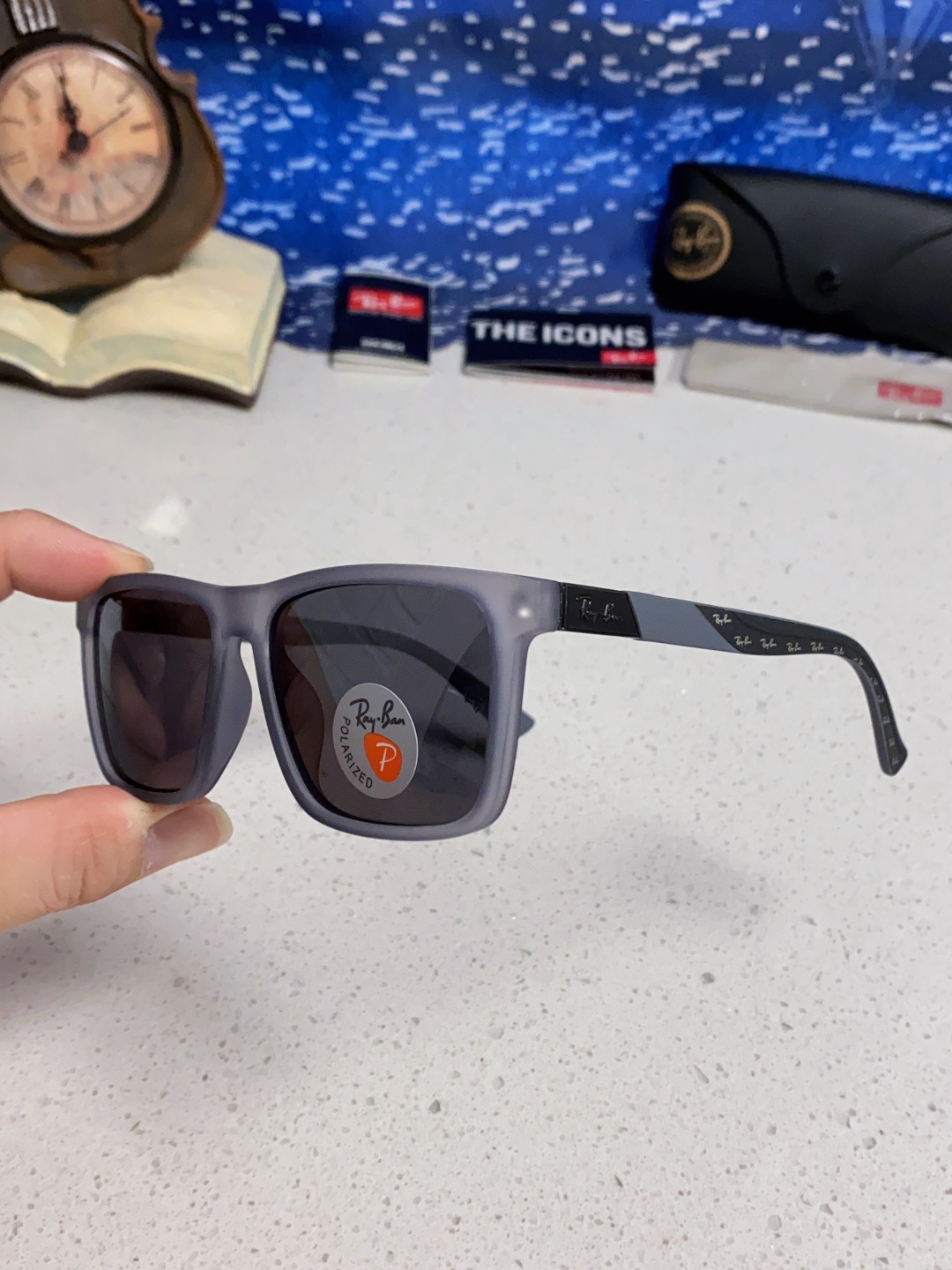 RayBan雷朋 2025新款太阳镜方形时尚复古男士开车防晒墨镜 RB69030 Size:60口15-