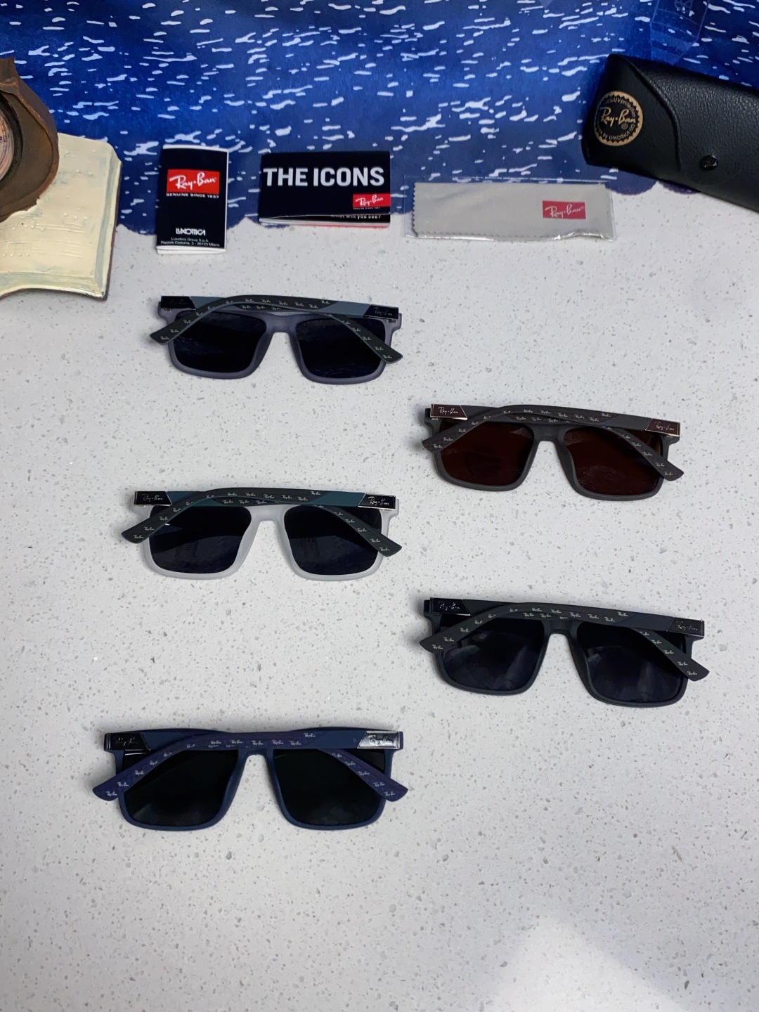 RayBan雷朋 2025新款太阳镜方形时尚复古男士开车防晒墨镜 RB69030 Size:60口15-