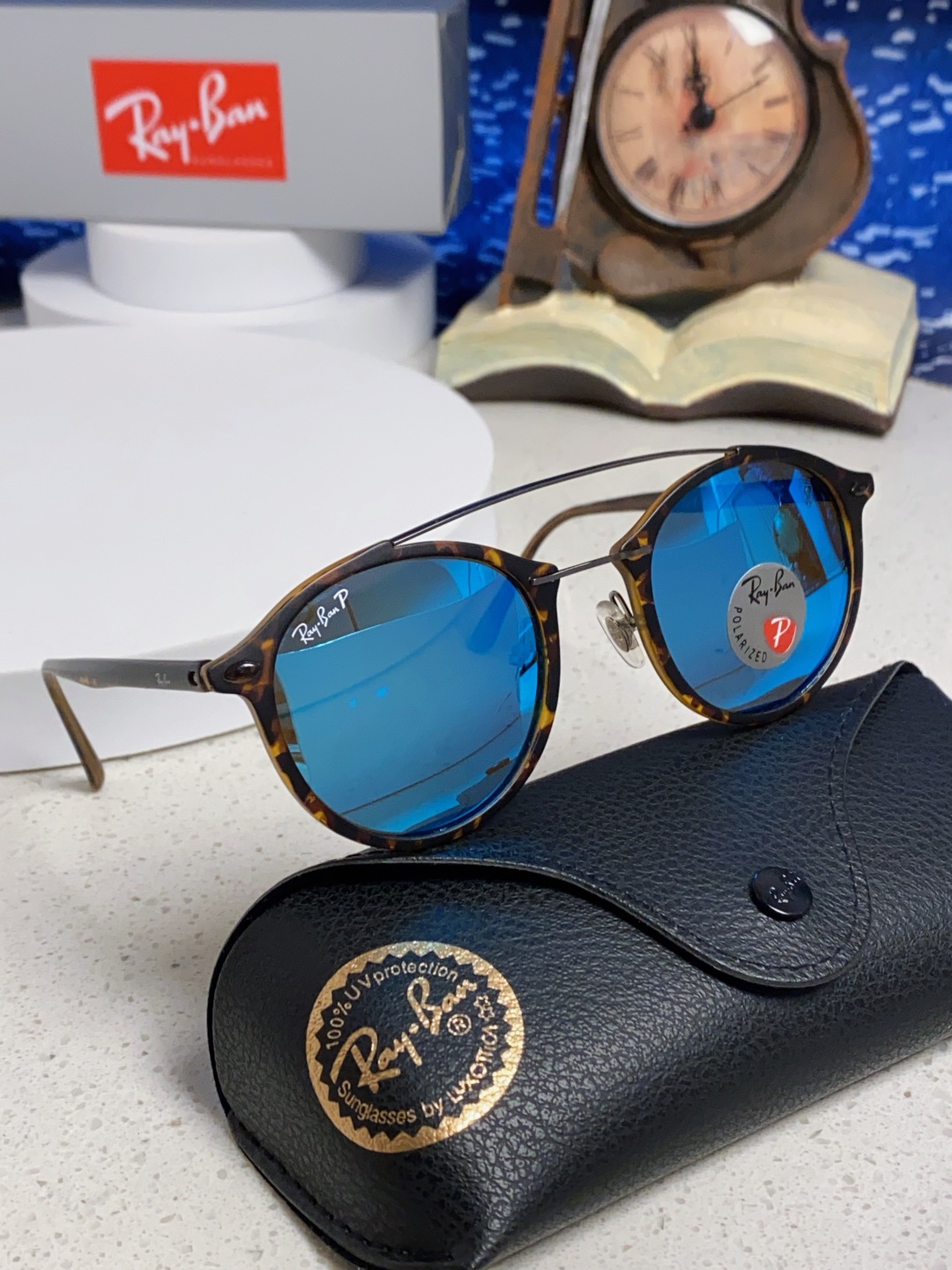 Rayban雷朋 2025款欧美时尚男女圆框双梁复古个性太阳眼欧洲站网红开车小红书墨镜 RB4266