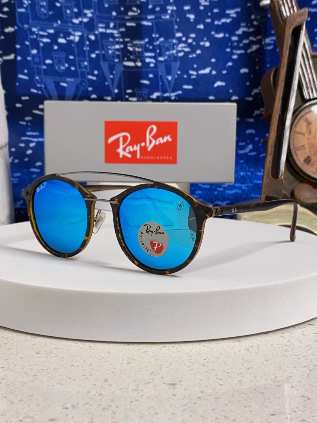 Rayban雷朋 2025款欧美时尚男女圆框双梁复古个性太阳眼欧洲站网红开车小红书墨镜 RB4266