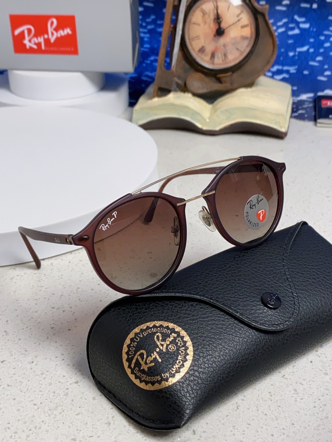 Rayban雷朋 2025款欧美时尚男女圆框双梁复古个性太阳眼欧洲站网红开车小红书墨镜 RB4266