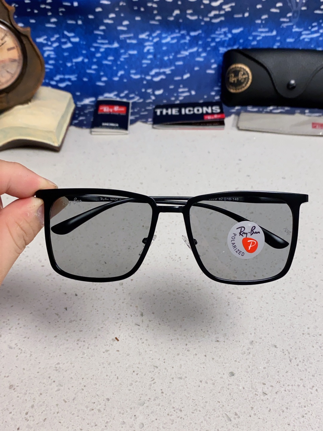 Rayban雷朋 2025新款偏光男女通用 时尚休闲金属方框驾车专用 RB8929