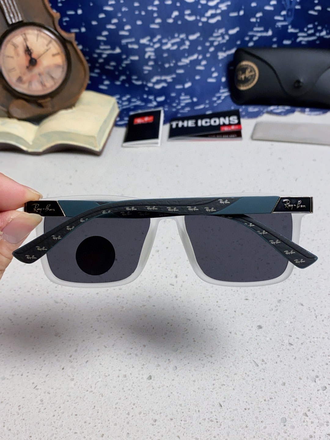 RayBan雷朋 2025新款太阳镜方形时尚复古男士开车防晒墨镜 RB69030 Size:60口15-