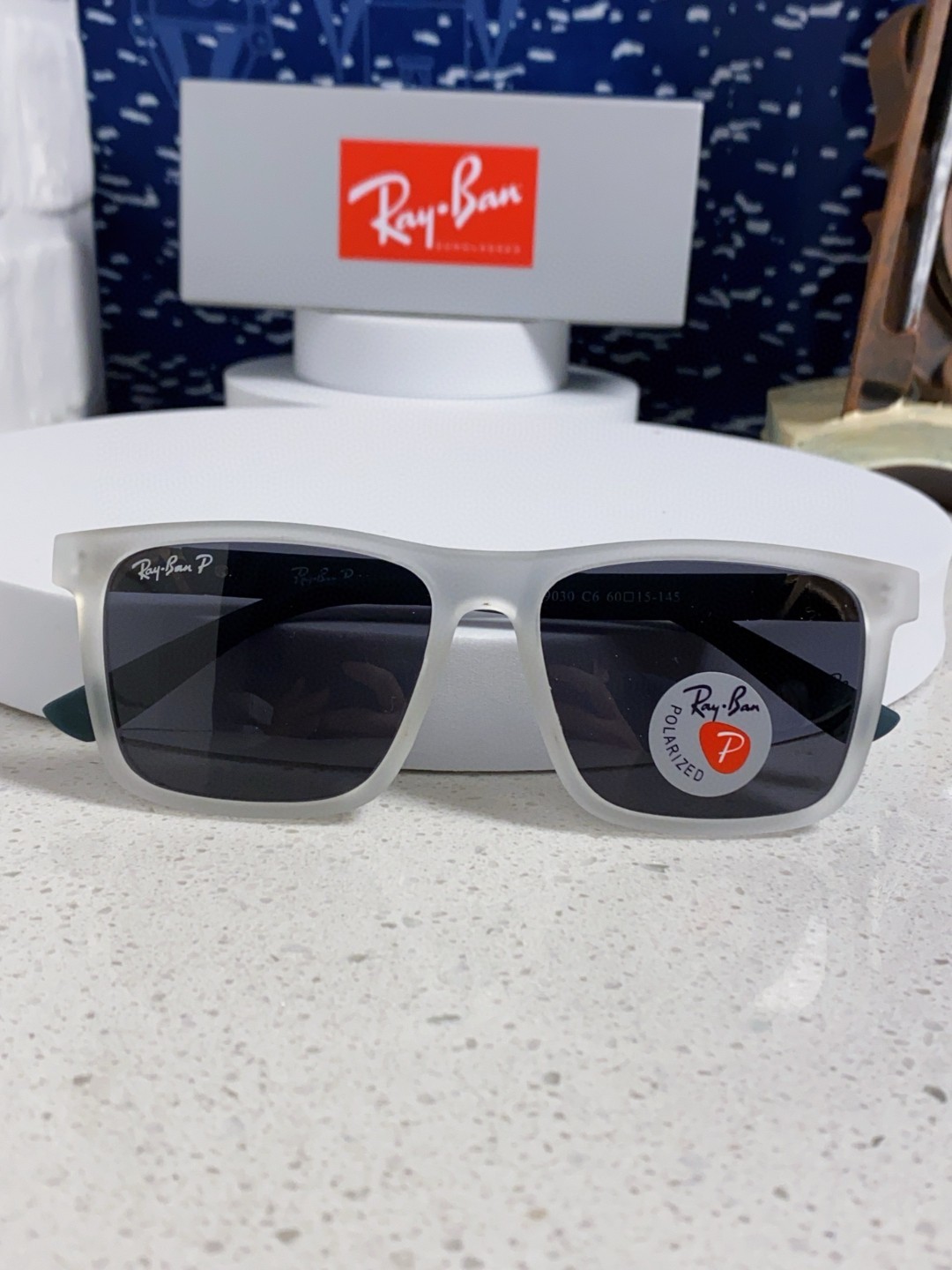 RayBan雷朋 2025新款太阳镜方形时尚复古男士开车防晒墨镜 RB69030 Size:60口15-