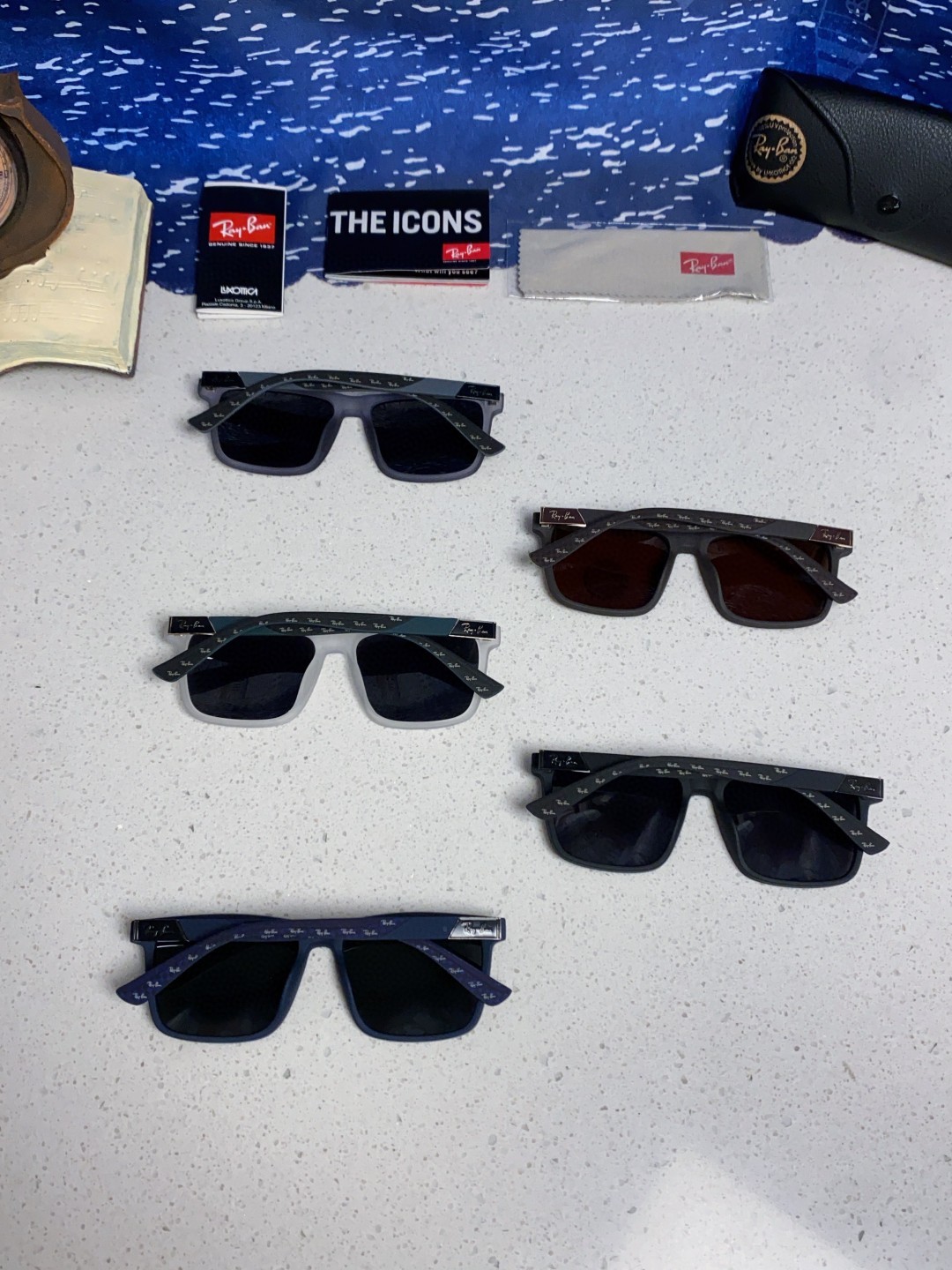 RayBan雷朋 2025新款太阳镜方形时尚复古男士开车防晒墨镜 RB69030 Size:60口15-