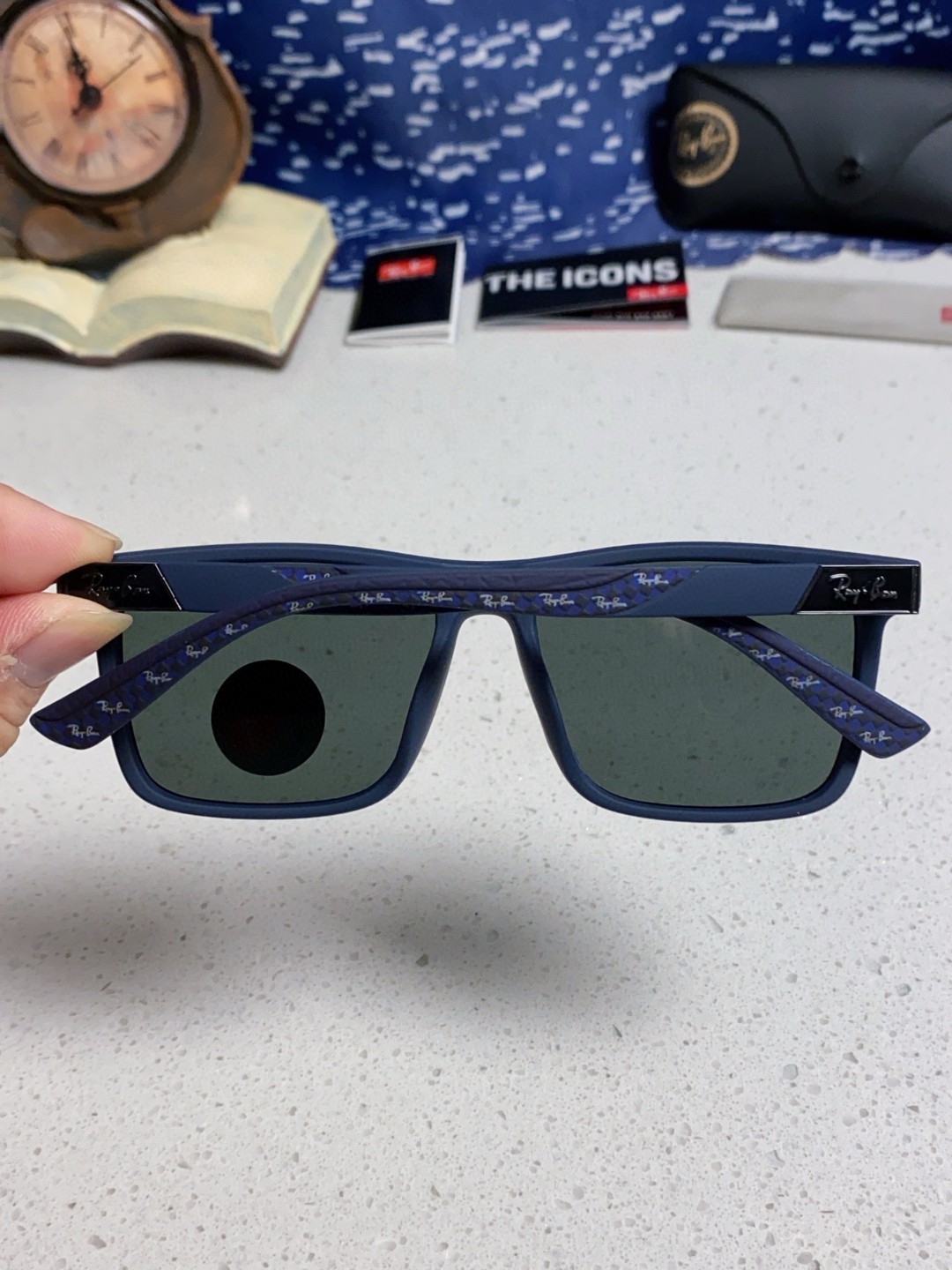 RayBan雷朋 2025新款太阳镜方形时尚复古男士开车防晒墨镜 RB69030 Size:60口15-