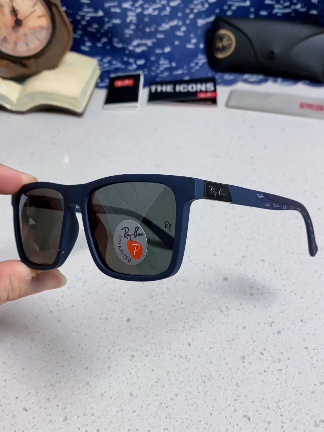 RayBan雷朋 2025新款太阳镜方形时尚复古男士开车防晒墨镜 RB69030 Size:60口15-