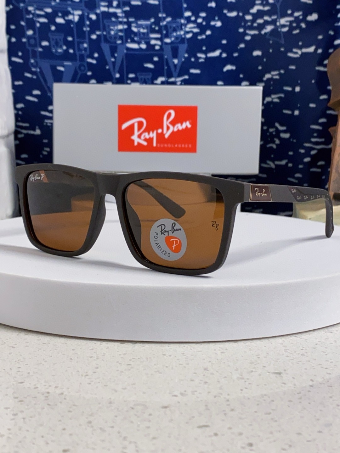 RayBan雷朋 2025新款太阳镜方形时尚复古男士开车防晒墨镜 RB69030 Size:60口15-