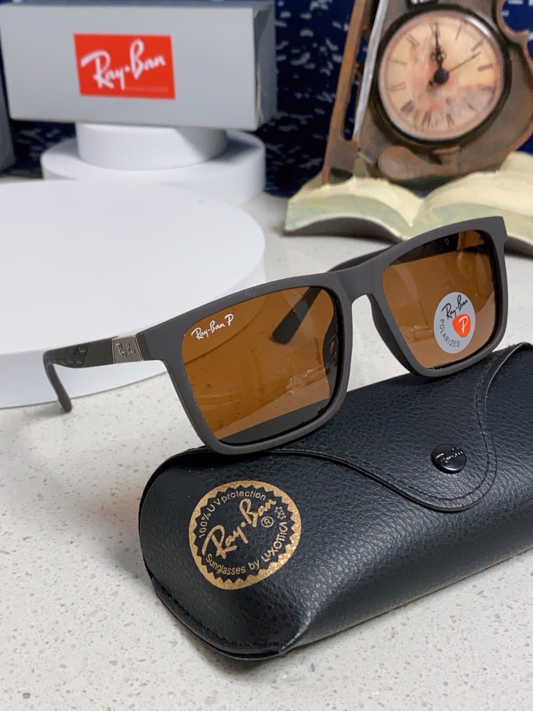 RayBan雷朋 2025新款太阳镜方形时尚复古男士开车防晒墨镜 RB69030 Size:60口15-