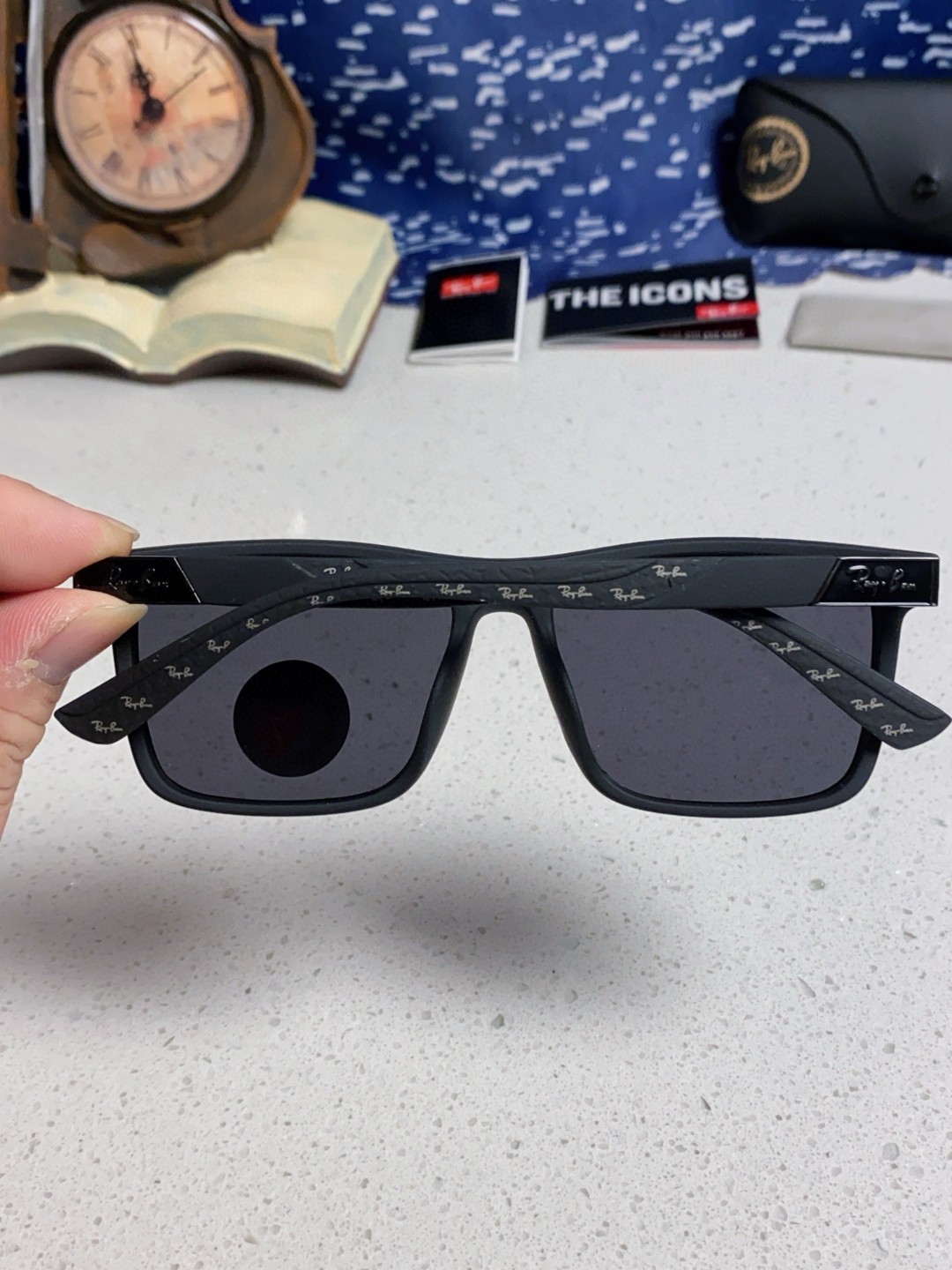 RayBan雷朋 2025新款太阳镜方形时尚复古男士开车防晒墨镜 RB69030 Size:60口15-