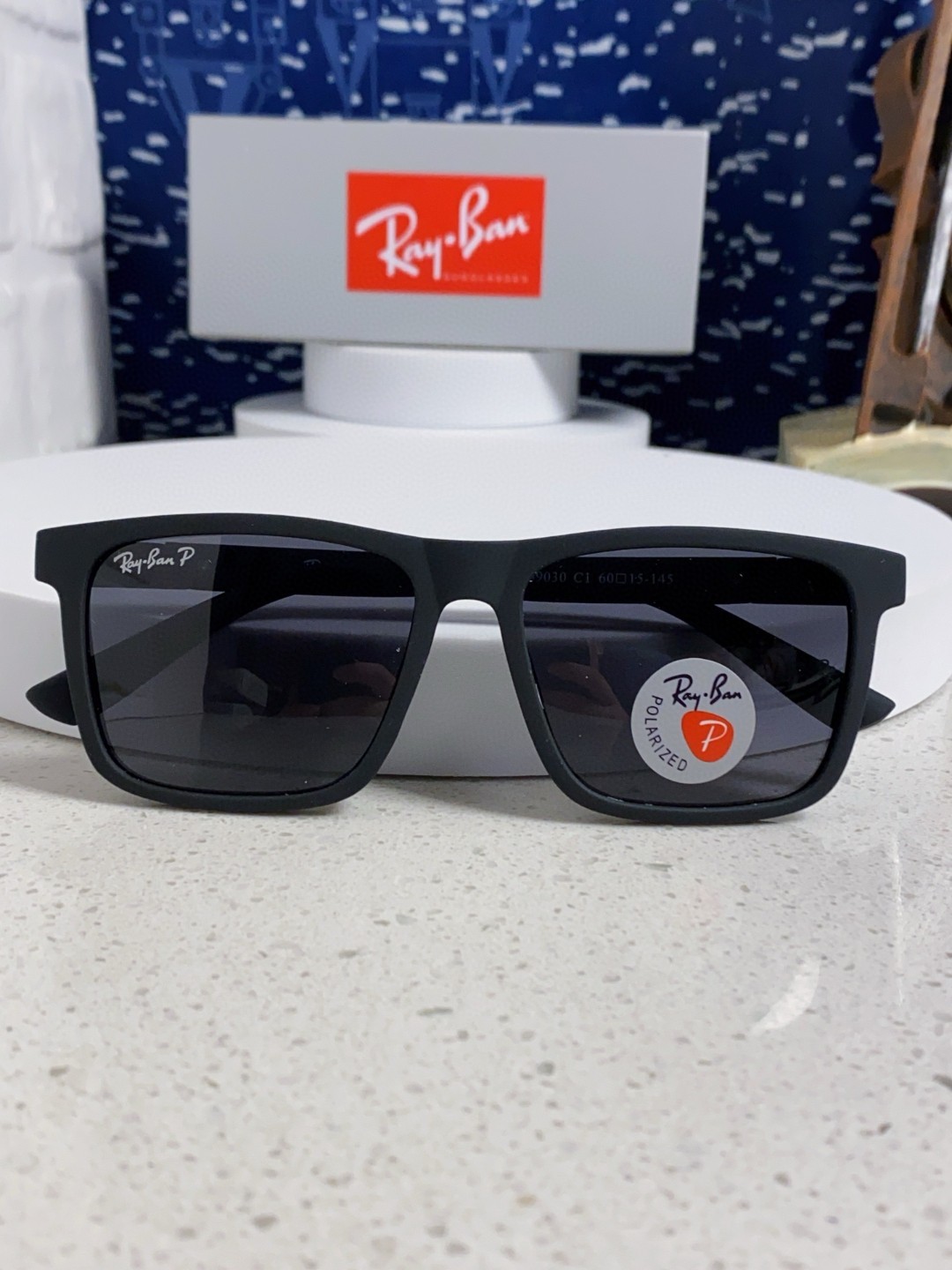 RayBan雷朋 2025新款太阳镜方形时尚复古男士开车防晒墨镜 RB69030 Size:60口15-