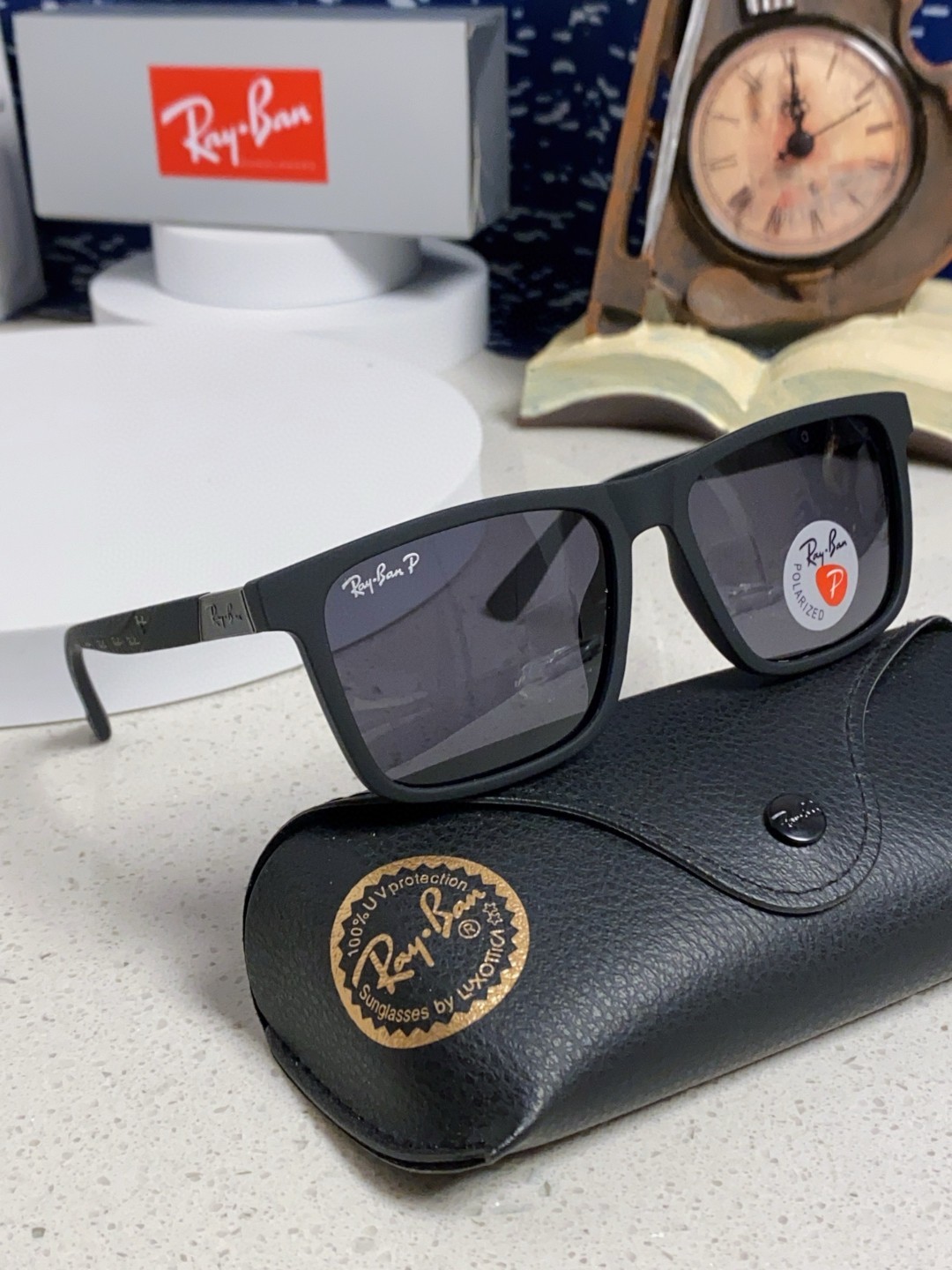 RayBan雷朋 2025新款太阳镜方形时尚复古男士开车防晒墨镜 RB69030 Size:60口15-