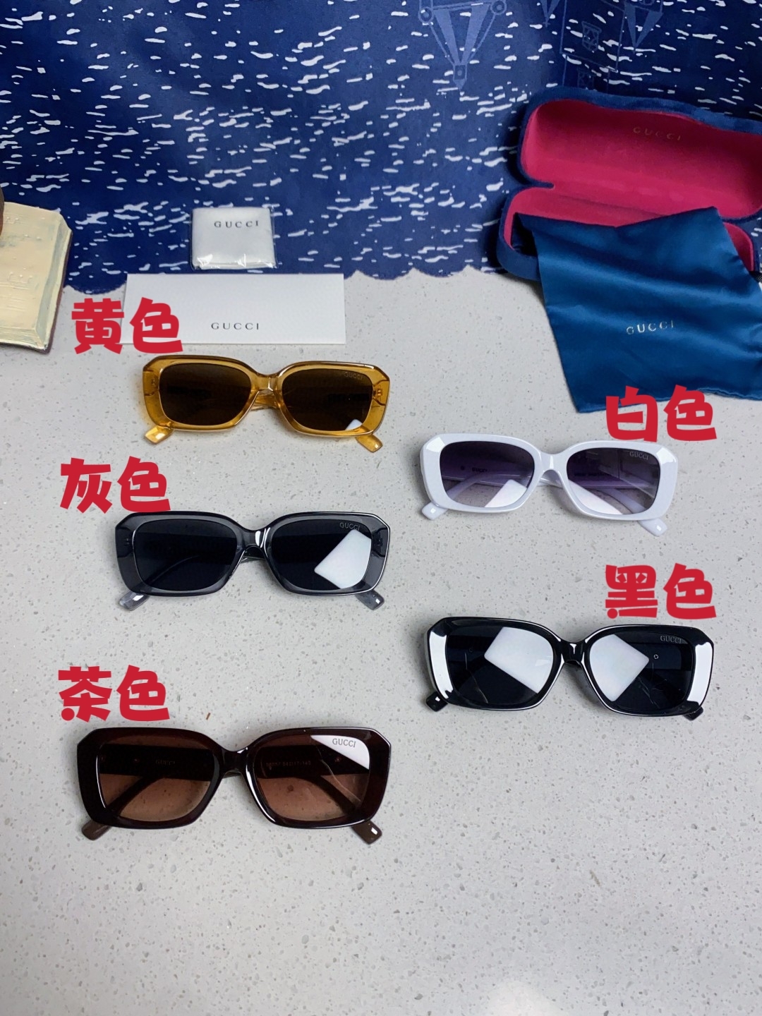 Gucci古奇 2025新款欧美墨镜男女倪妮方形时尚韩版防紫外线复古辣妹高颜值显瘦太阳镜