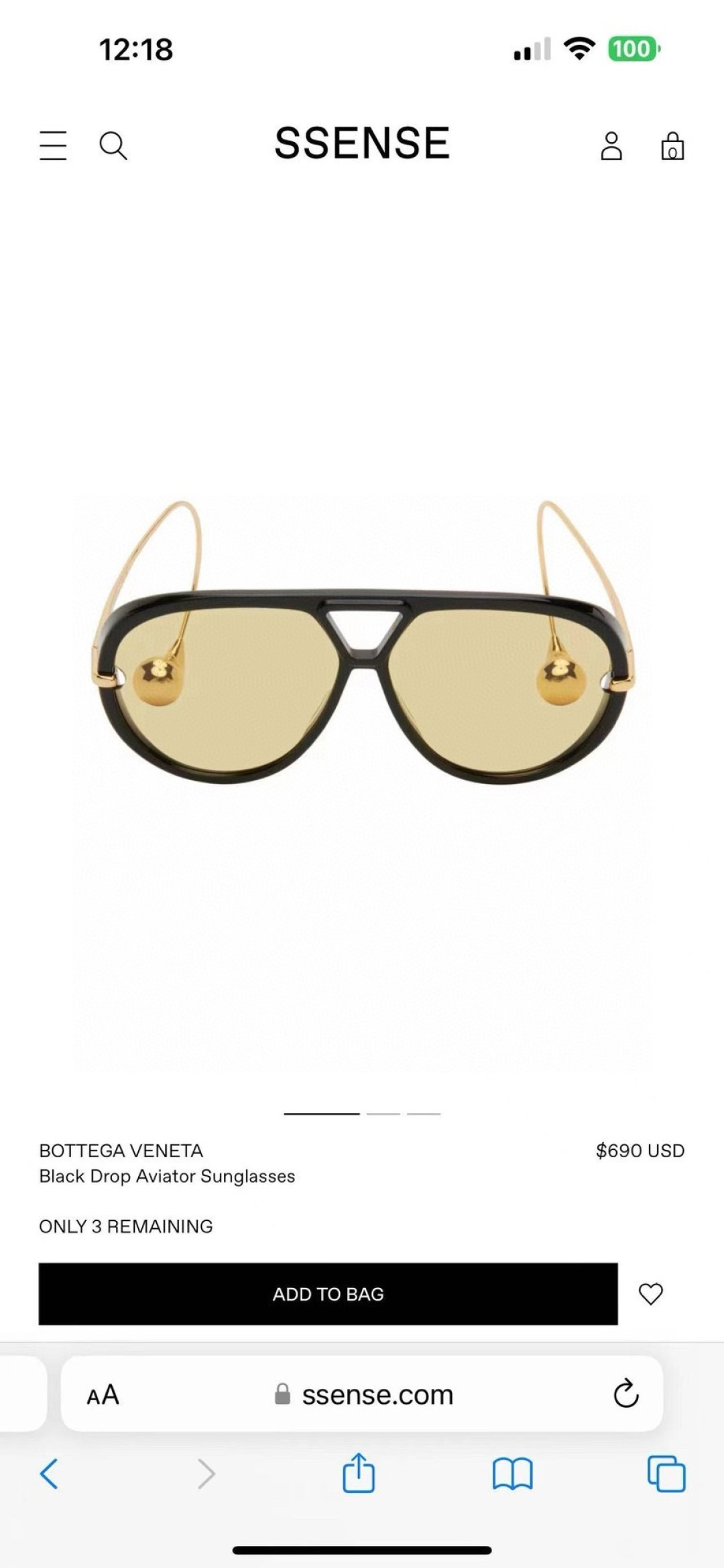 BottegaVeneta宝缇嘉 2025款欧美奢华女男大框遮脸飞行员太阳眼欧洲站博主开车蛤蟆墨镜 BV