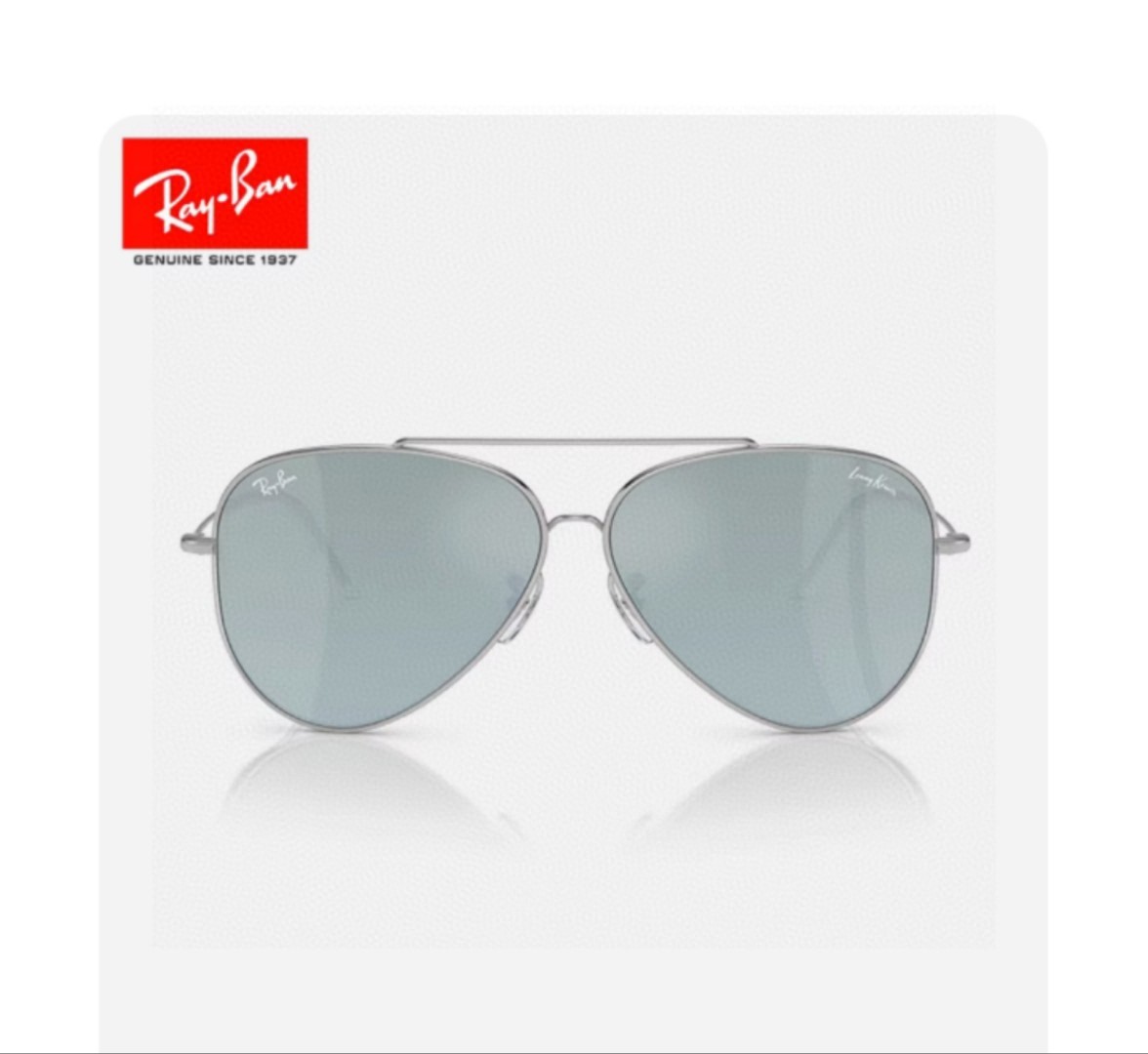 RayBan雷朋 2025成毅同款REVERSE反转系列 凹面镜片 莱尼克拉维茨联名限量版飞行员式墨镜 