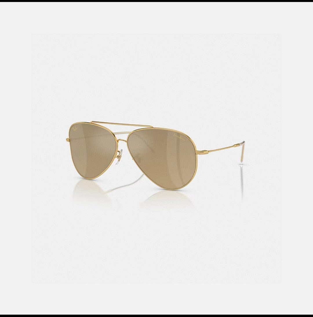 RayBan雷朋 2025成毅同款REVERSE反转系列 凹面镜片 莱尼克拉维茨联名限量版飞行员式墨镜 