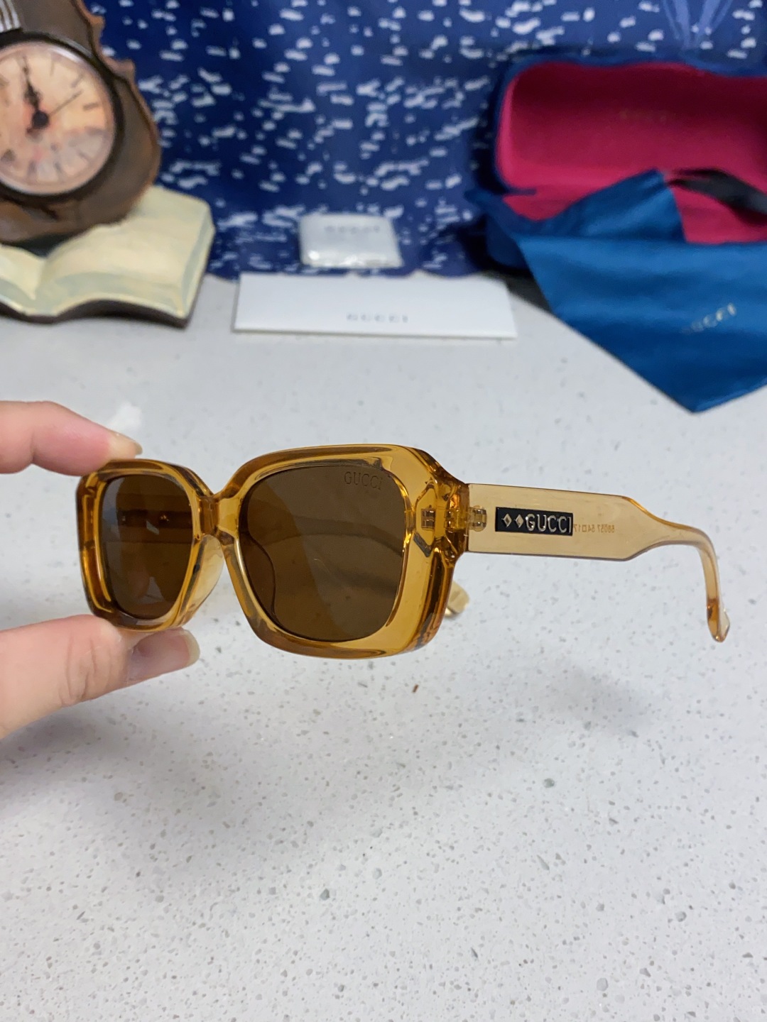 Gucci古奇 2025新款欧美墨镜男女倪妮方形时尚韩版防紫外线复古辣妹高颜值显瘦太阳镜