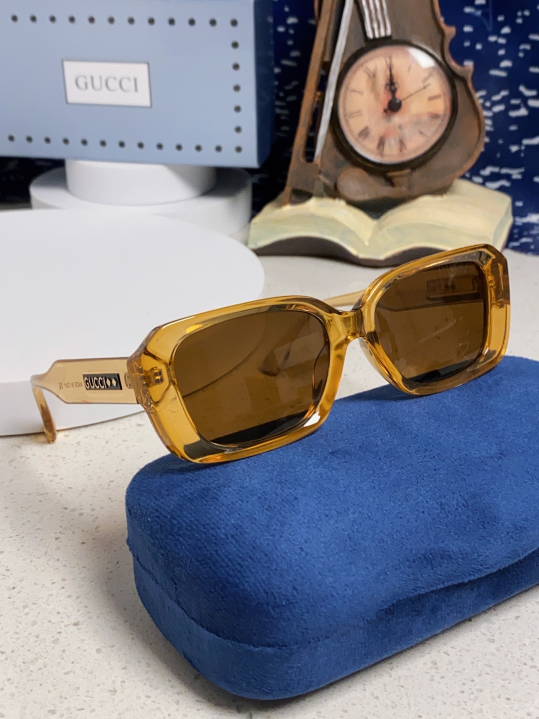 Gucci古奇 2025新款欧美墨镜男女倪妮方形时尚韩版防紫外线复古辣妹高颜值显瘦太阳镜