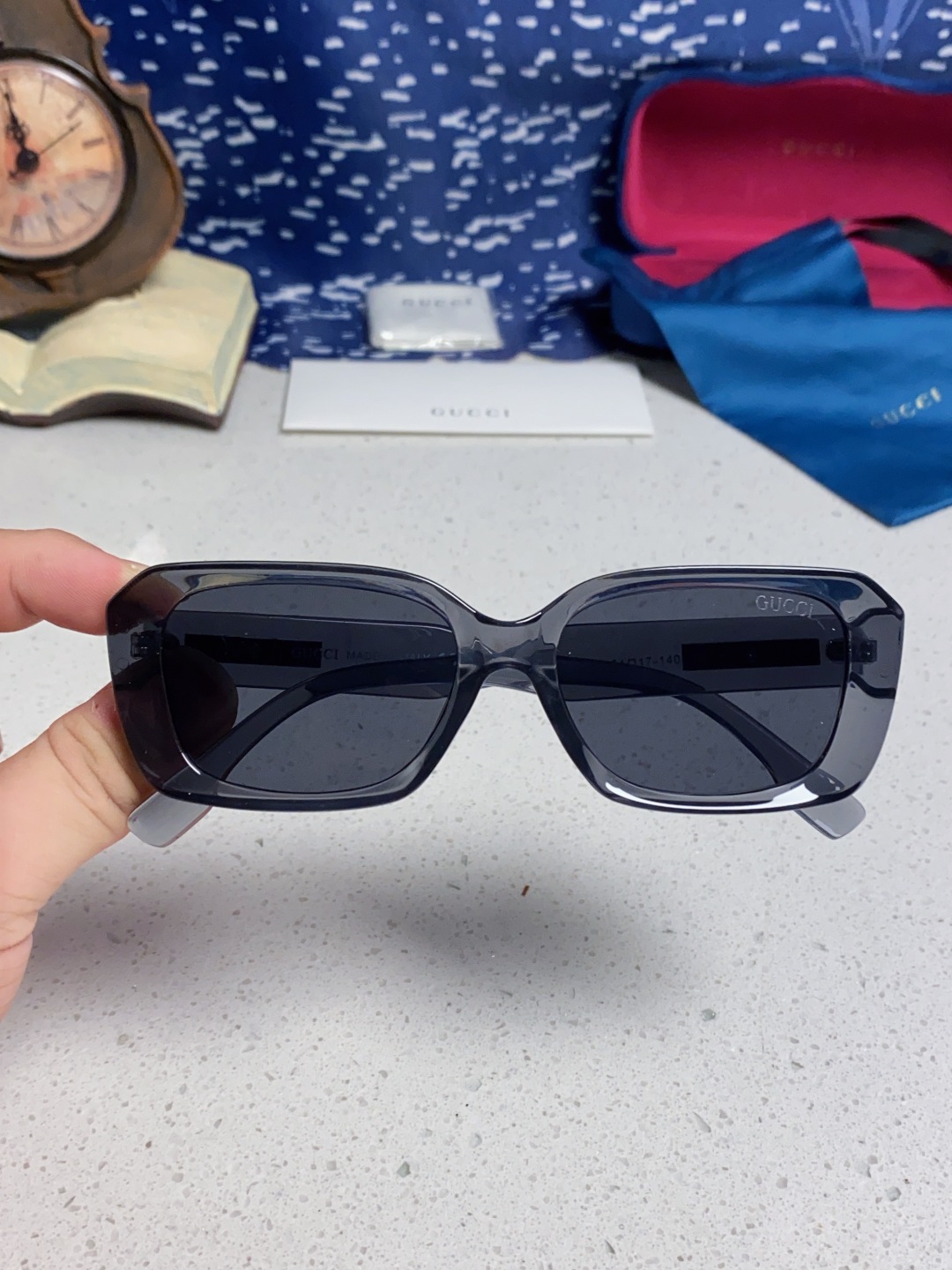 Gucci古奇 2025新款欧美墨镜男女倪妮方形时尚韩版防紫外线复古辣妹高颜值显瘦太阳镜