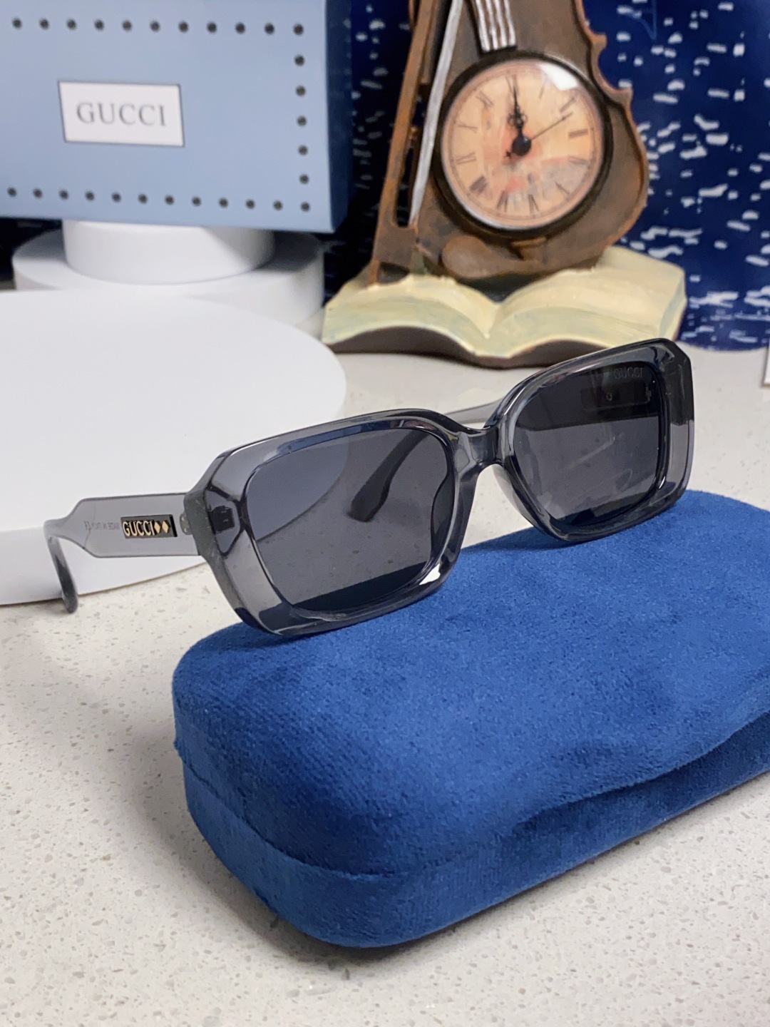 Gucci古奇 2025新款欧美墨镜男女倪妮方形时尚韩版防紫外线复古辣妹高颜值显瘦太阳镜