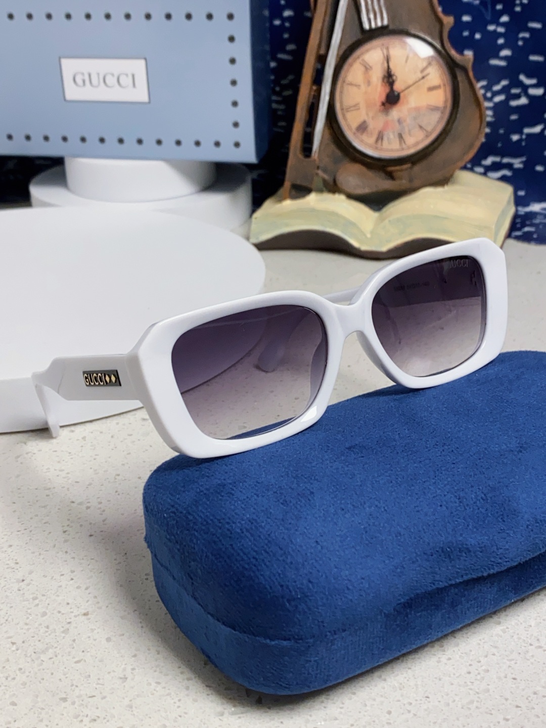 Gucci古奇 2025新款欧美墨镜男女倪妮方形时尚韩版防紫外线复古辣妹高颜值显瘦太阳镜