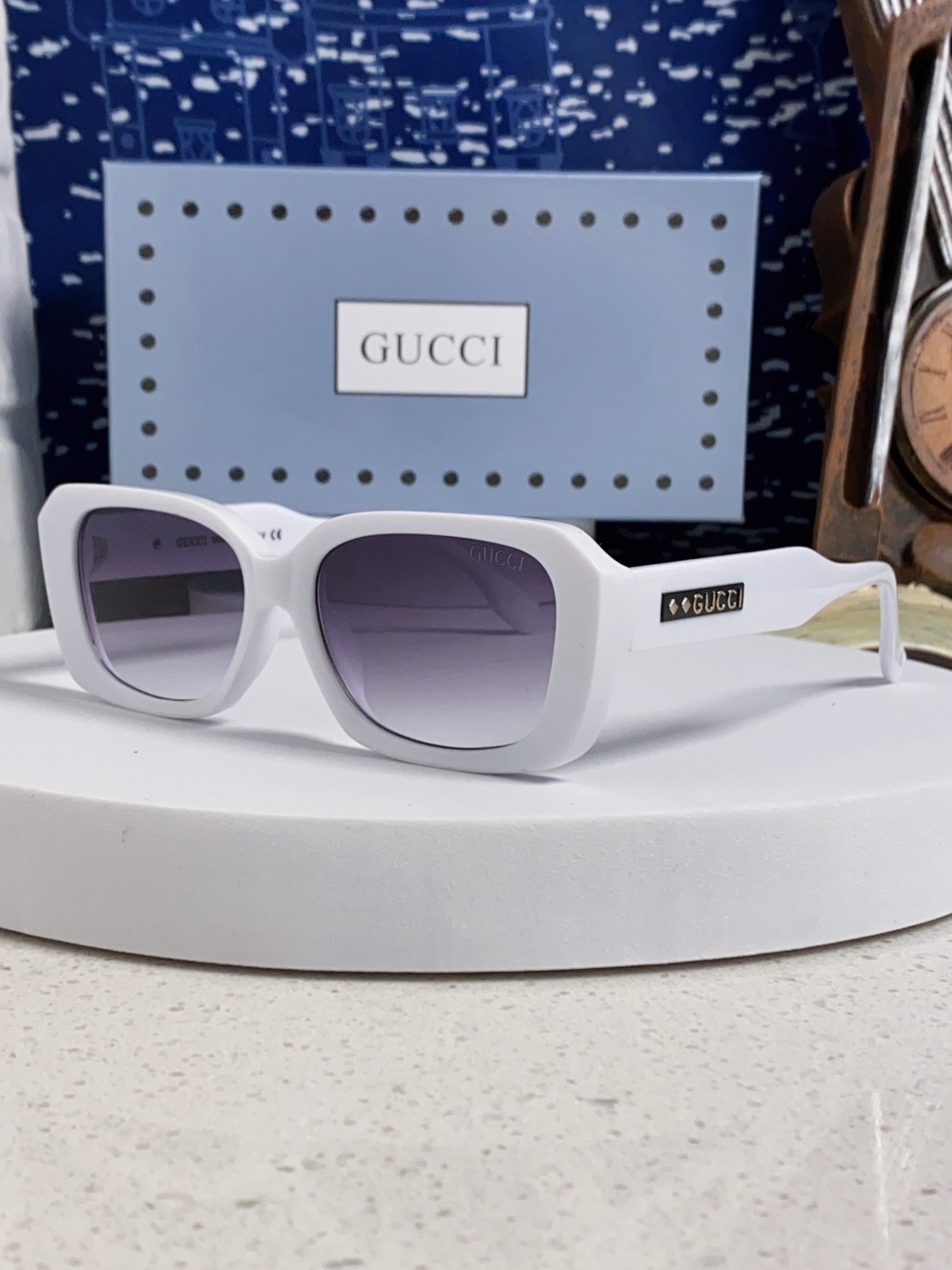 Gucci古奇 2025新款欧美墨镜男女倪妮方形时尚韩版防紫外线复古辣妹高颜值显瘦太阳镜