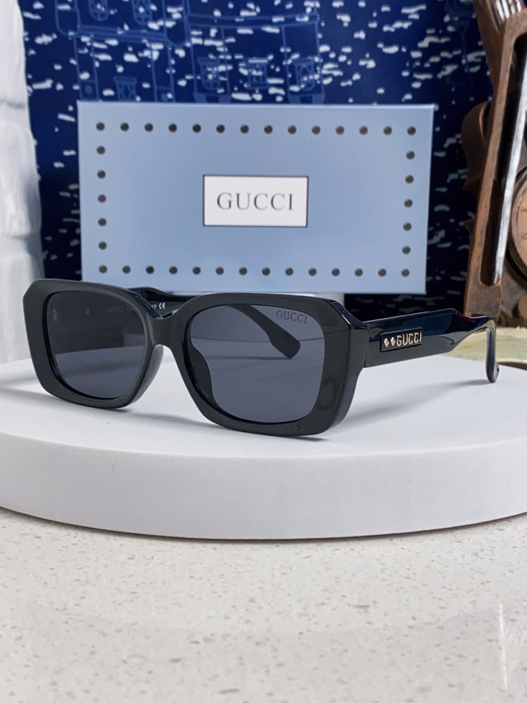 Gucci古奇 2025新款欧美墨镜男女倪妮方形时尚韩版防紫外线复古辣妹高颜值显瘦太阳镜