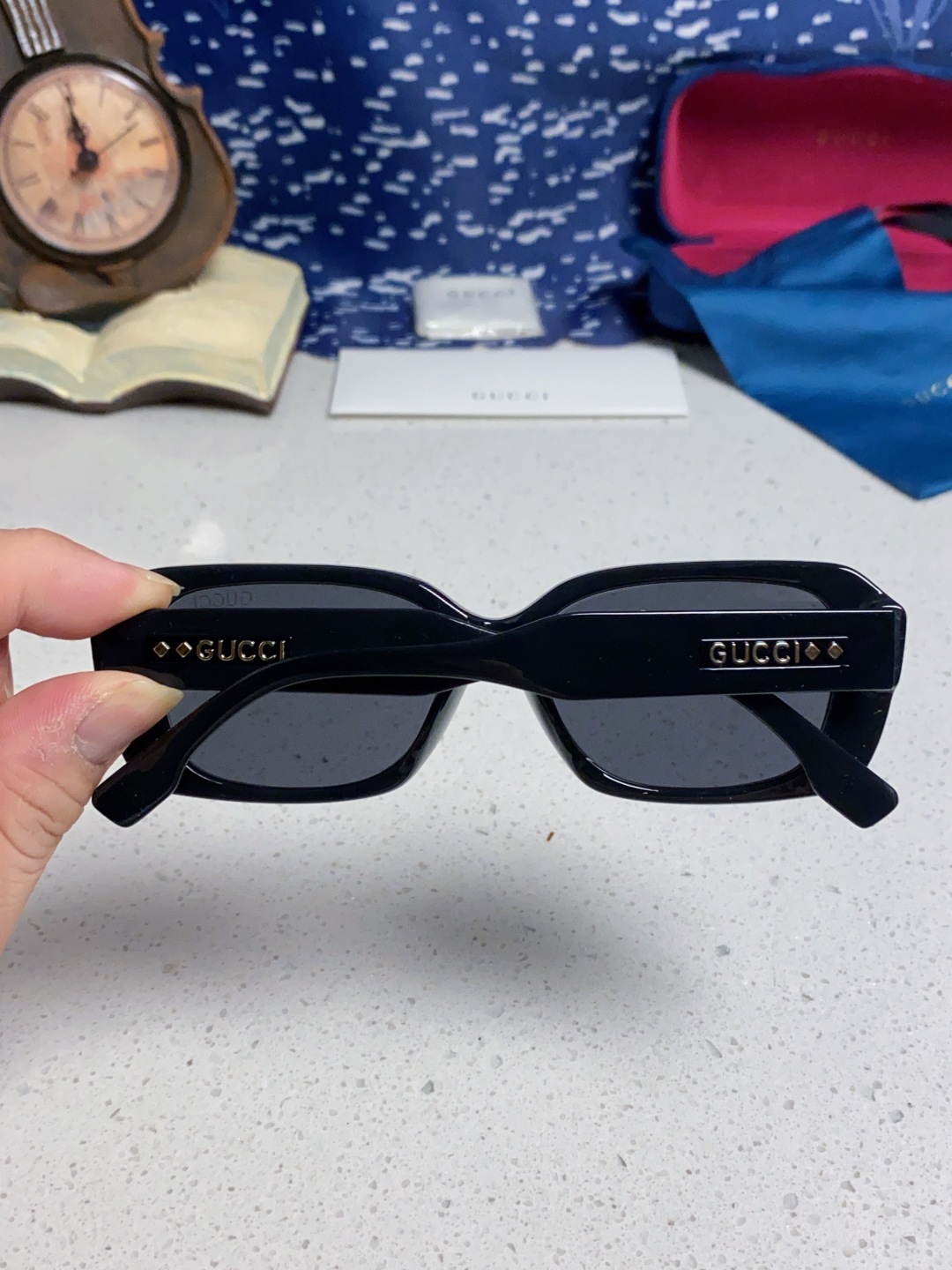 Gucci古奇 2025新款欧美墨镜男女倪妮方形时尚韩版防紫外线复古辣妹高颜值显瘦太阳镜