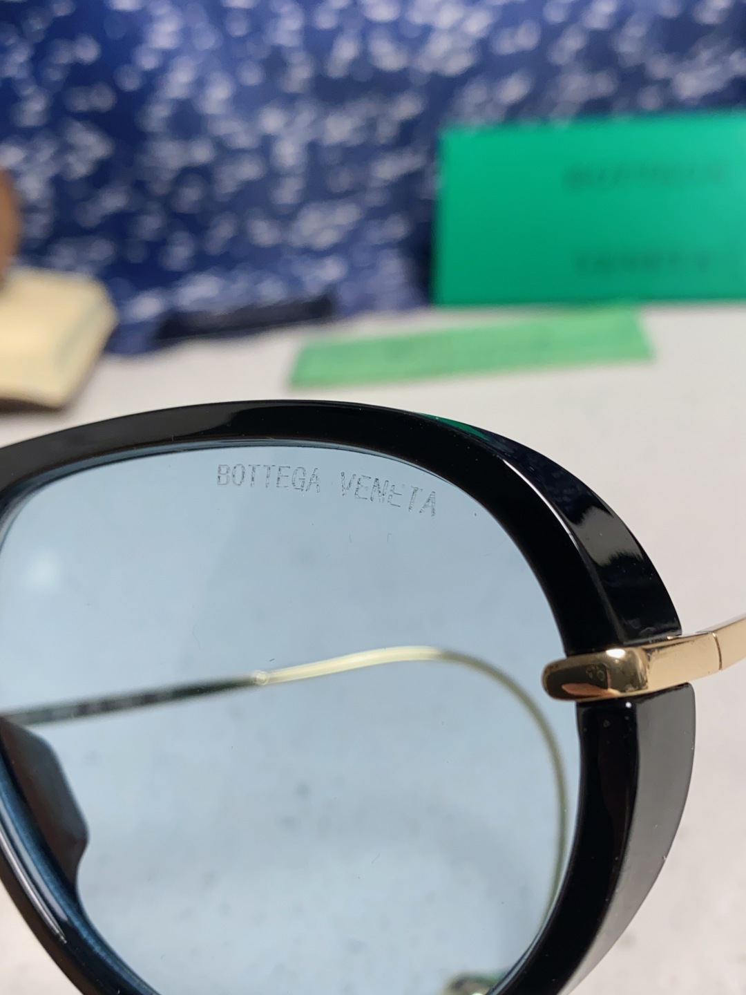 BottegaVeneta宝缇嘉 2025款欧美奢华女男大框遮脸飞行员太阳眼欧洲站博主开车蛤蟆墨镜 BV