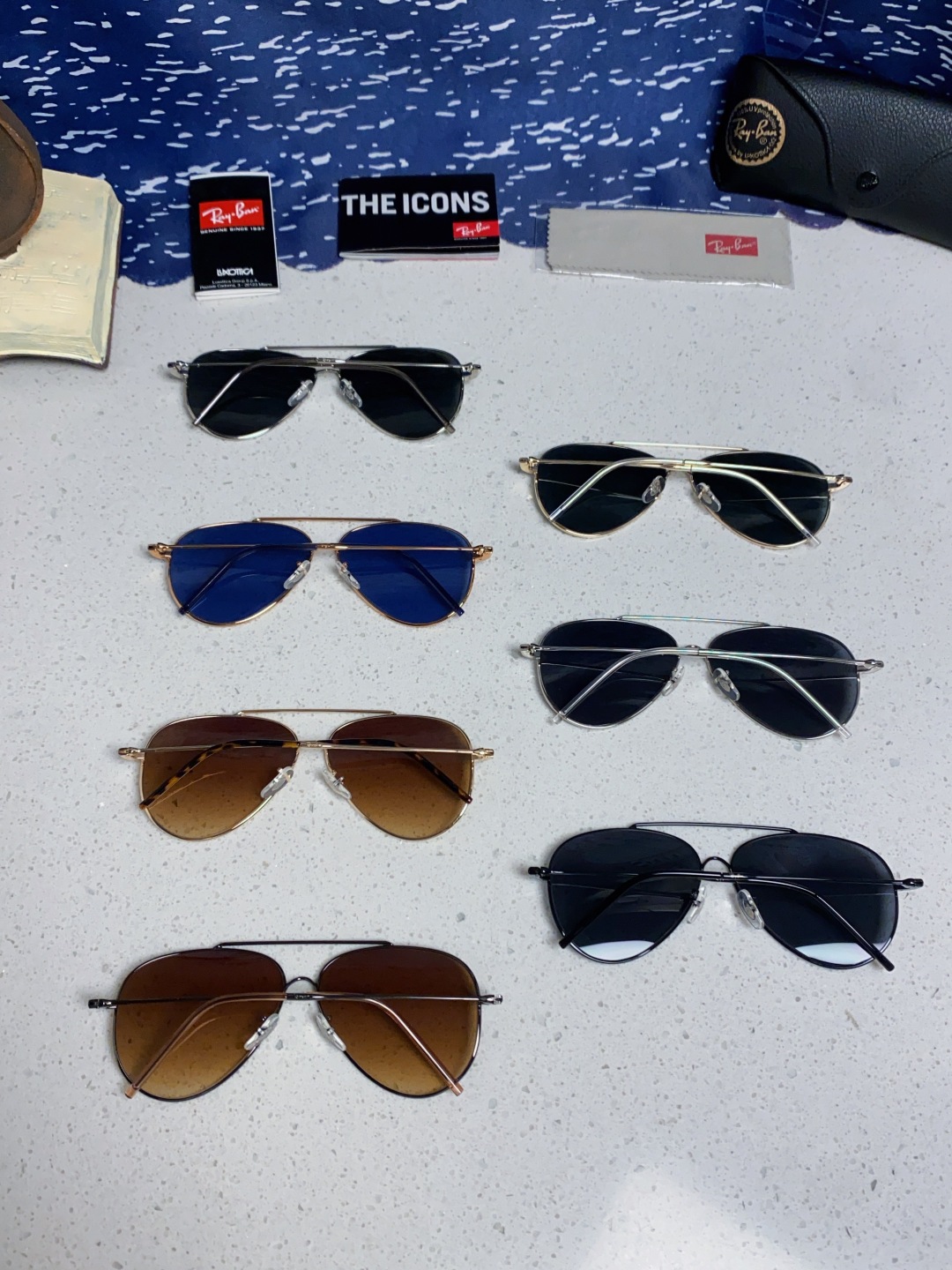 RayBan雷朋 2025成毅同款REVERSE反转系列 凹面镜片 莱尼克拉维茨联名限量版飞行员式墨镜 