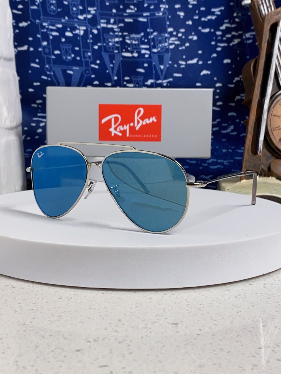 RayBan雷朋 2025成毅同款REVERSE反转系列 凹面镜片 莱尼克拉维茨联名限量版飞行员式墨镜 