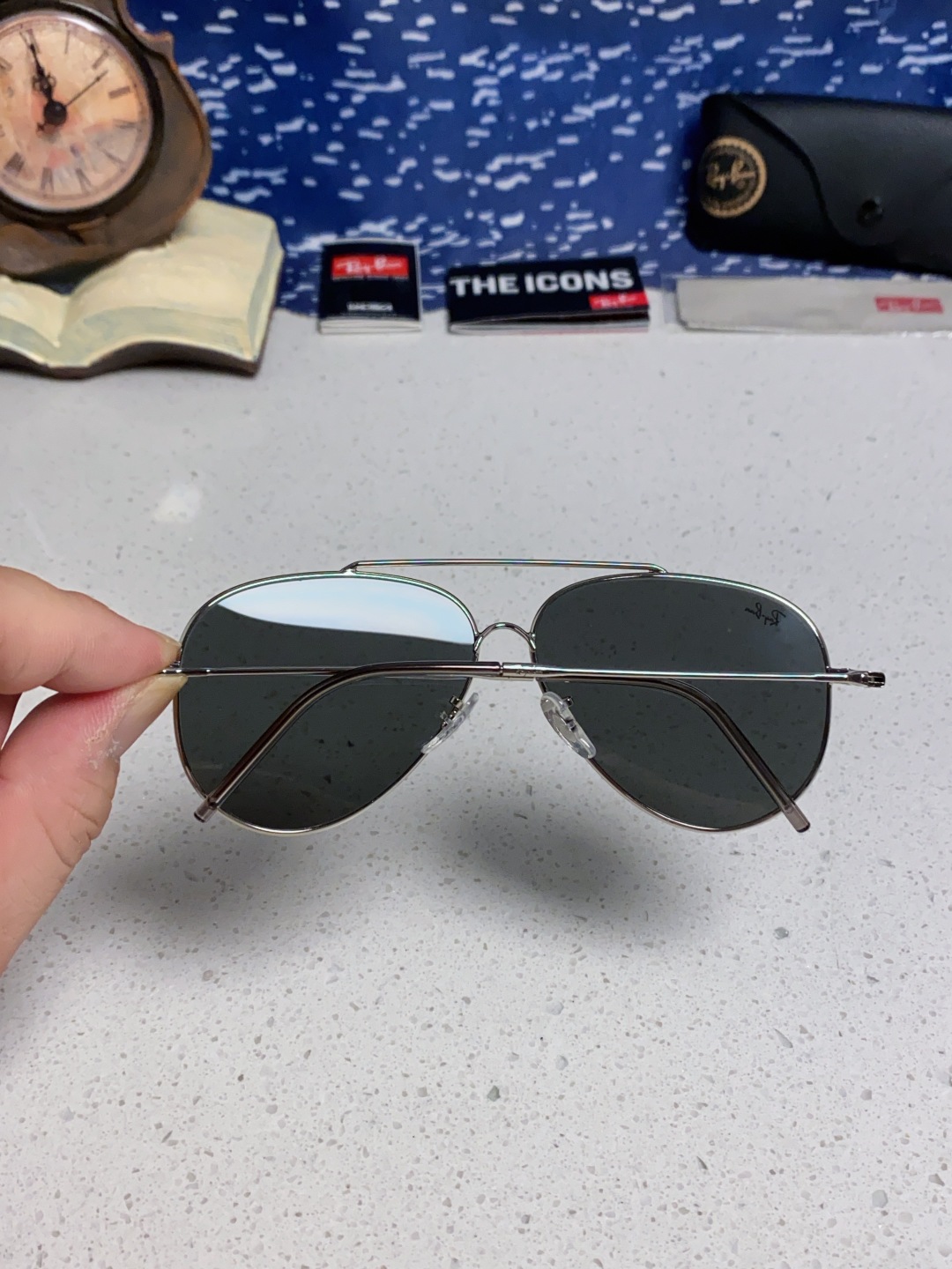 RayBan雷朋 2025成毅同款REVERSE反转系列 凹面镜片 莱尼克拉维茨联名限量版飞行员式墨镜 