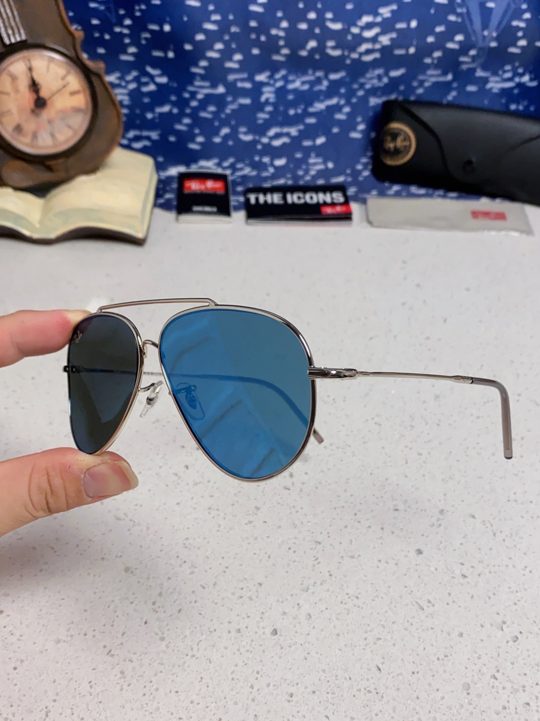 RayBan雷朋 2025成毅同款REVERSE反转系列 凹面镜片 莱尼克拉维茨联名限量版飞行员式墨镜 